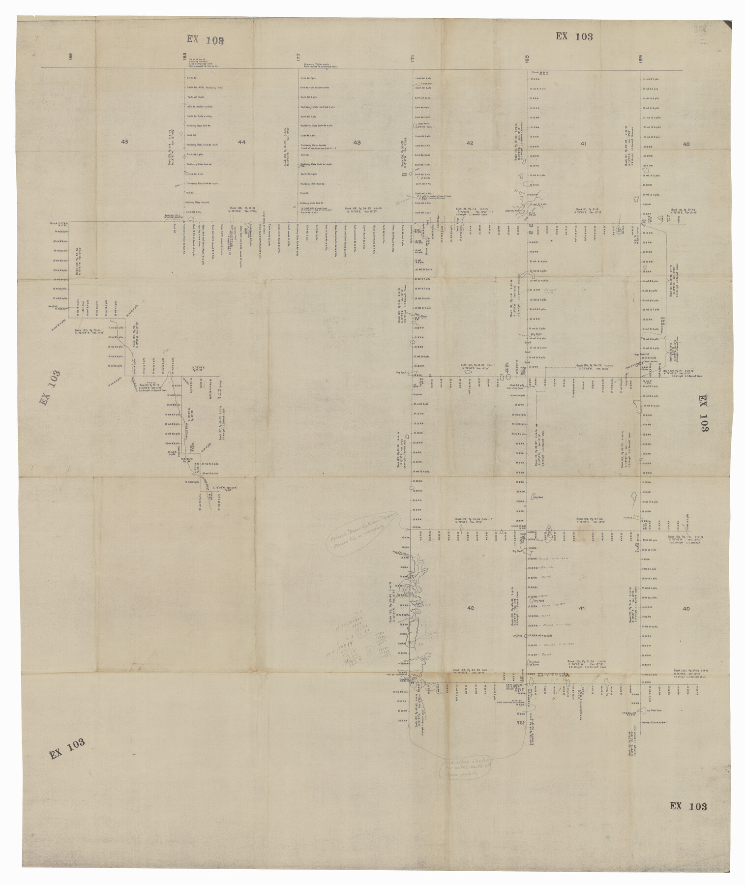 92636, [Ector County Line Descriptions], Twichell Survey Records