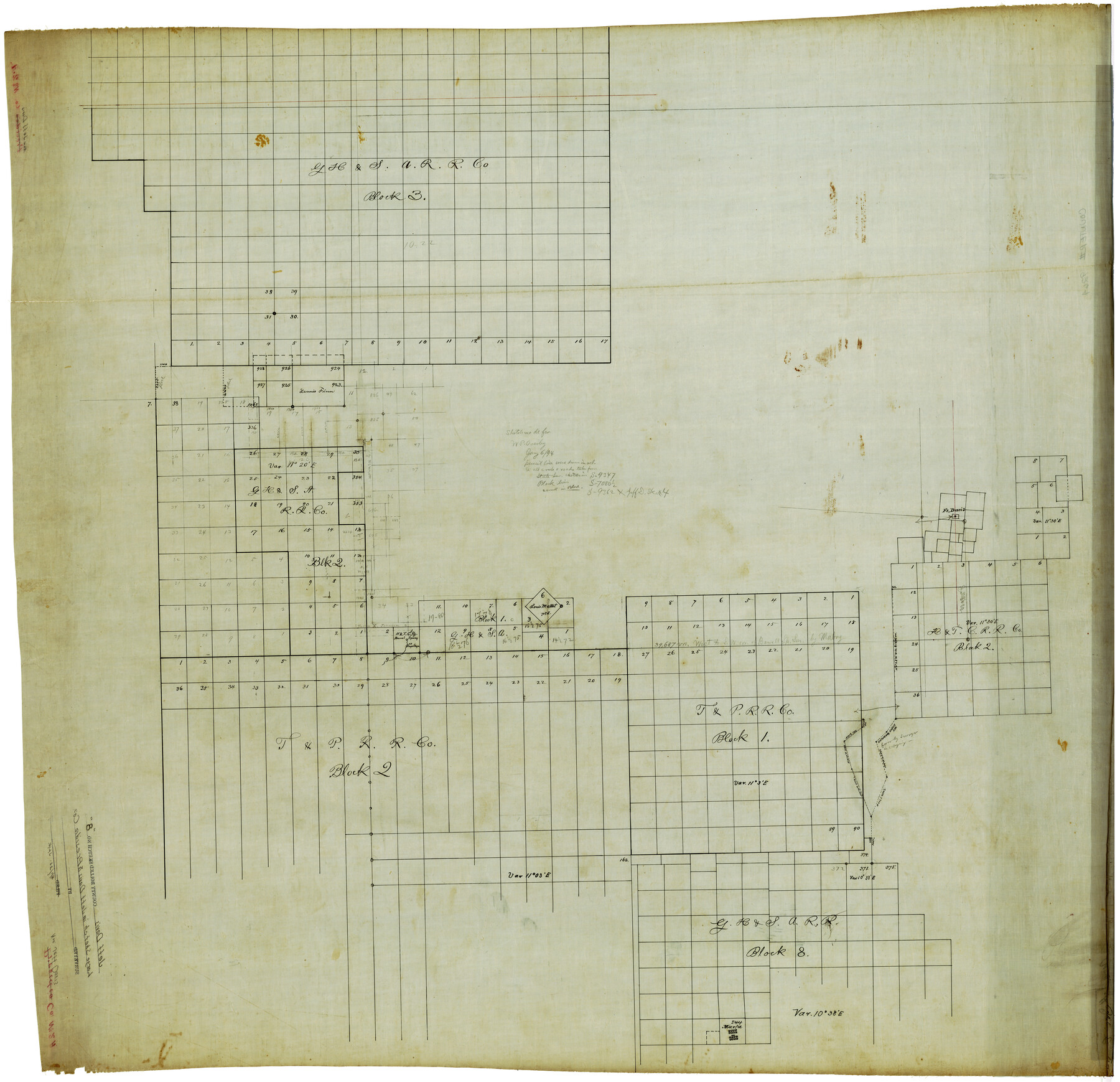 9264, Jeff Davis County Rolled Sketch 8, General Map Collection