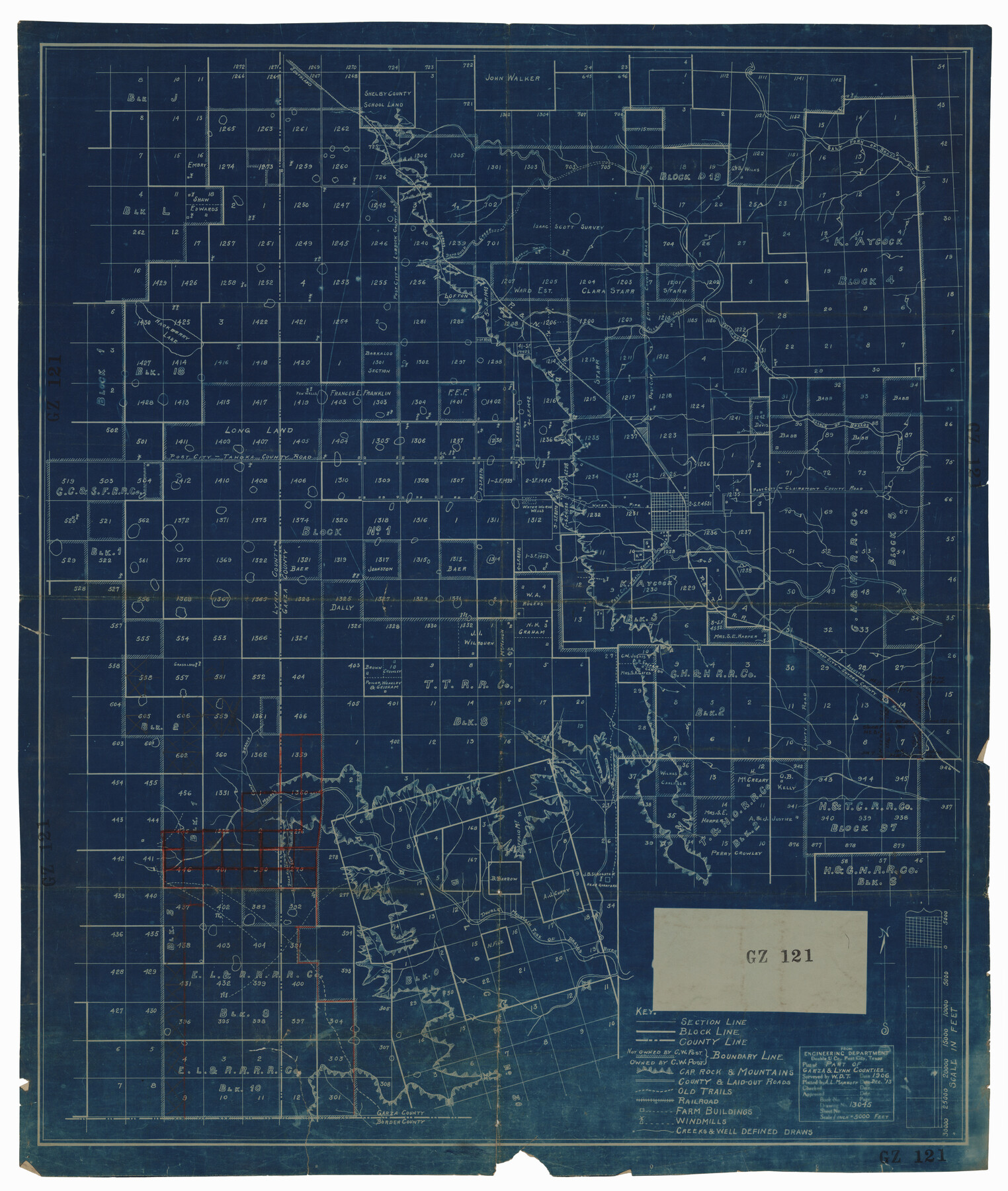 92659, [Central Garza County], Twichell Survey Records