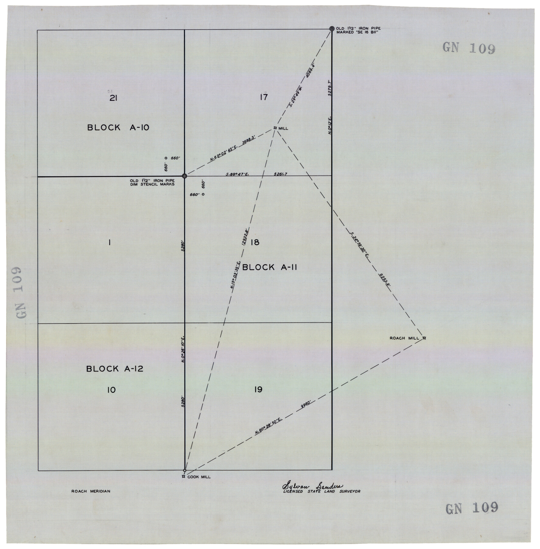 92669, [Blocks A-10, A-11, and A-12], Twichell Survey Records