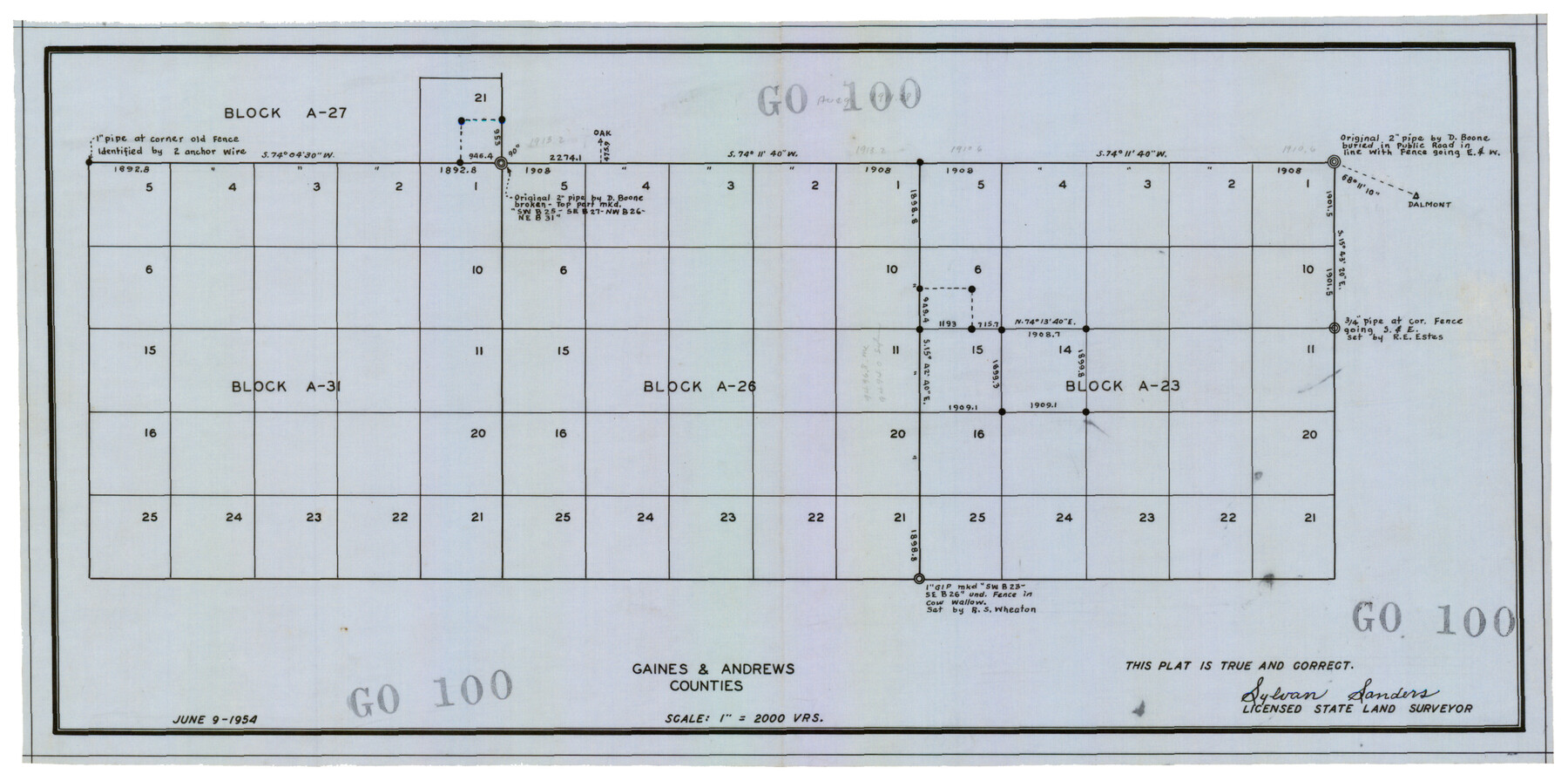 92673, [Blocks A-23, A-26, and A-31], Twichell Survey Records