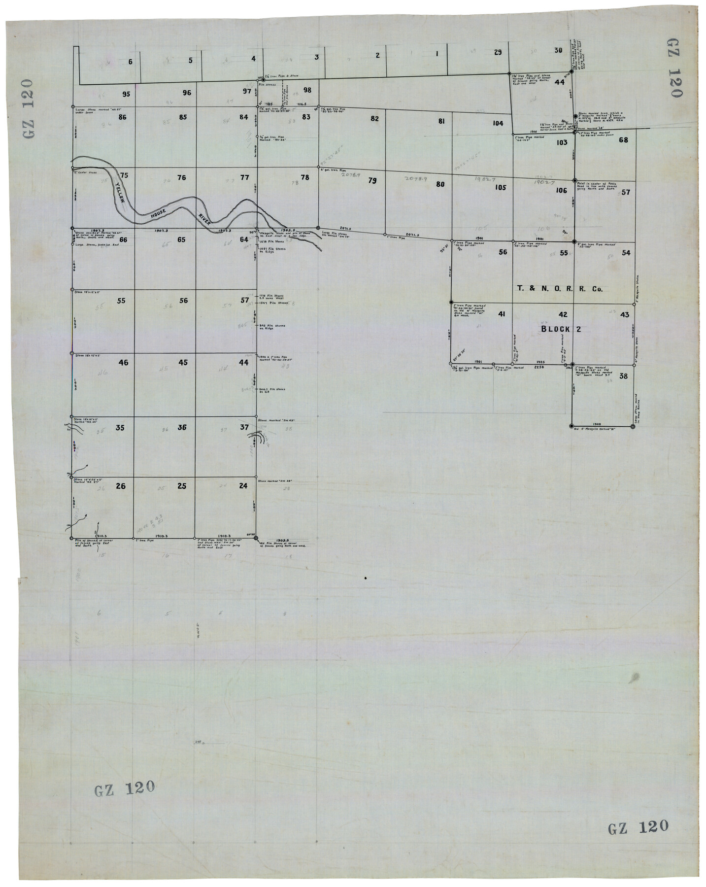 92696, [T. & N. O. RR. Co. Block 2], Twichell Survey Records