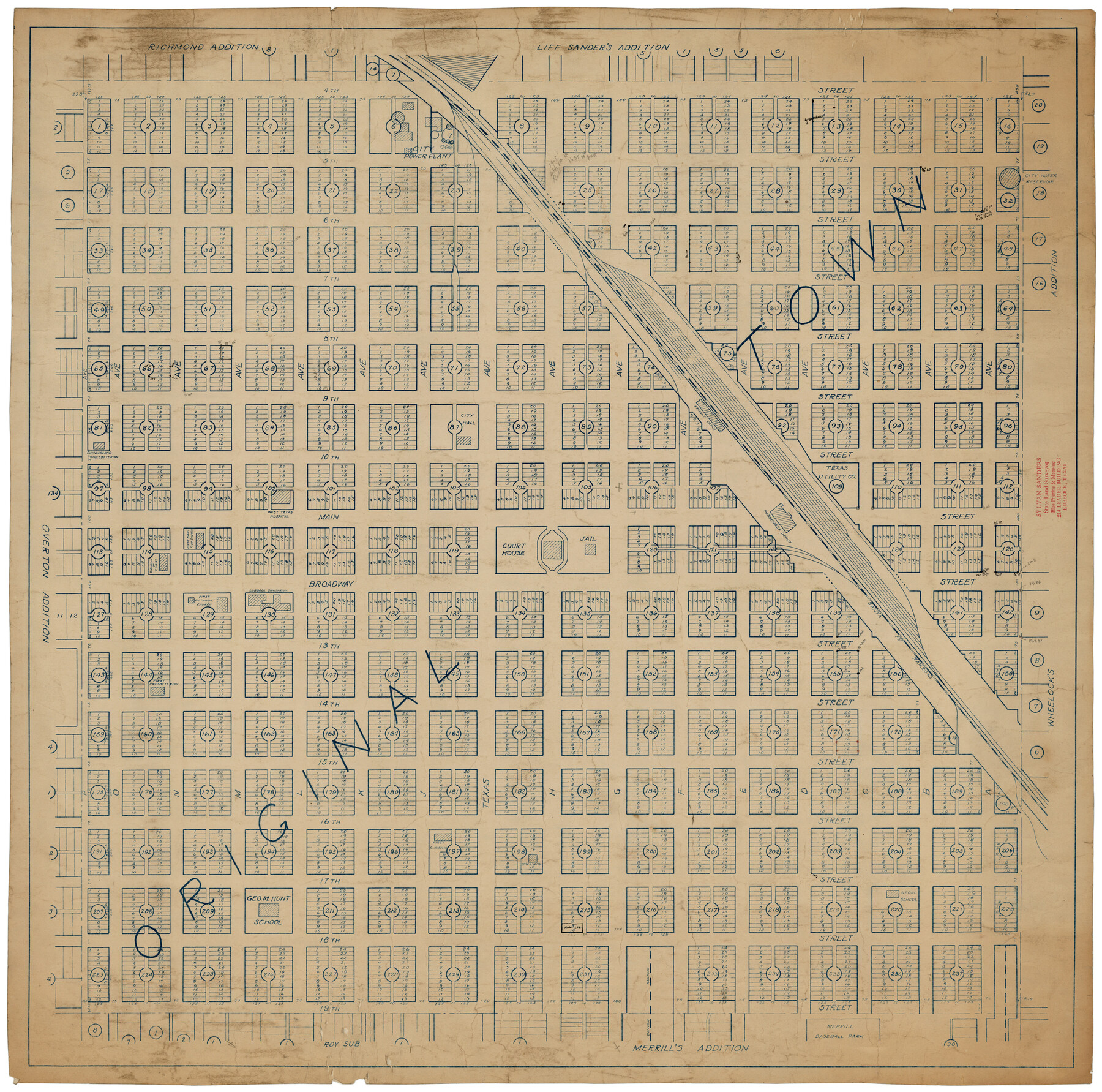 92720, Original Town, Twichell Survey Records