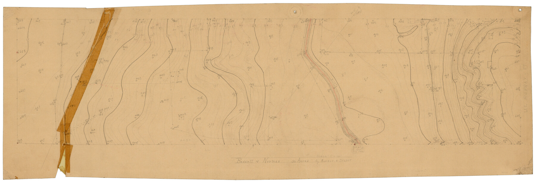 92721, Bennett and Norman, 30 Acres, Twichell Survey Records