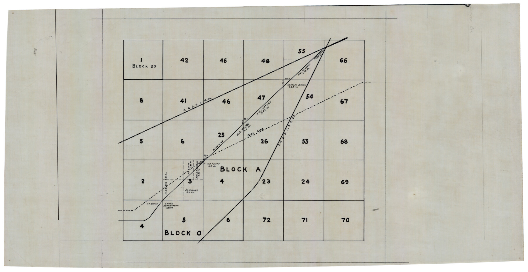 92750, [Block D3, Block A, Block O], Twichell Survey Records