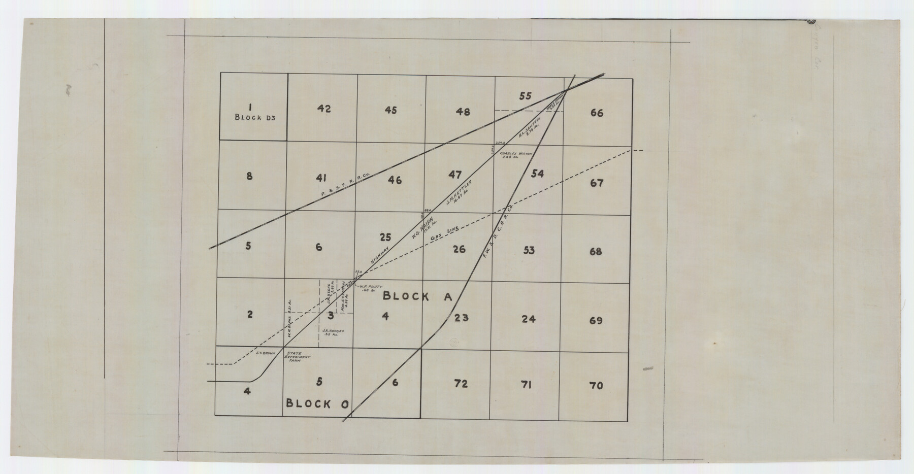 92750, [Block D3, Block A, Block O], Twichell Survey Records