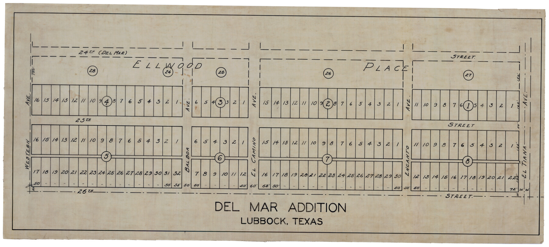 92789, Del Mar Addition, Twichell Survey Records