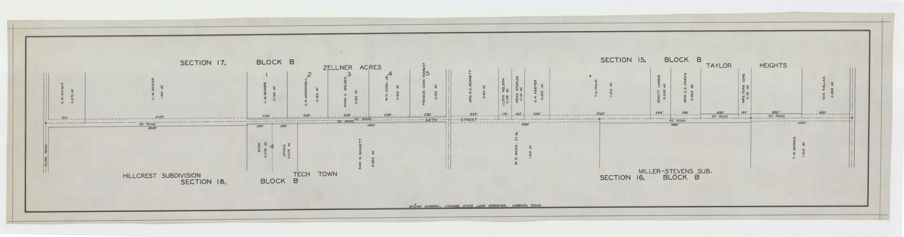 92798, [Sections 15, 16, 17, 18, Block B], Twichell Survey Records