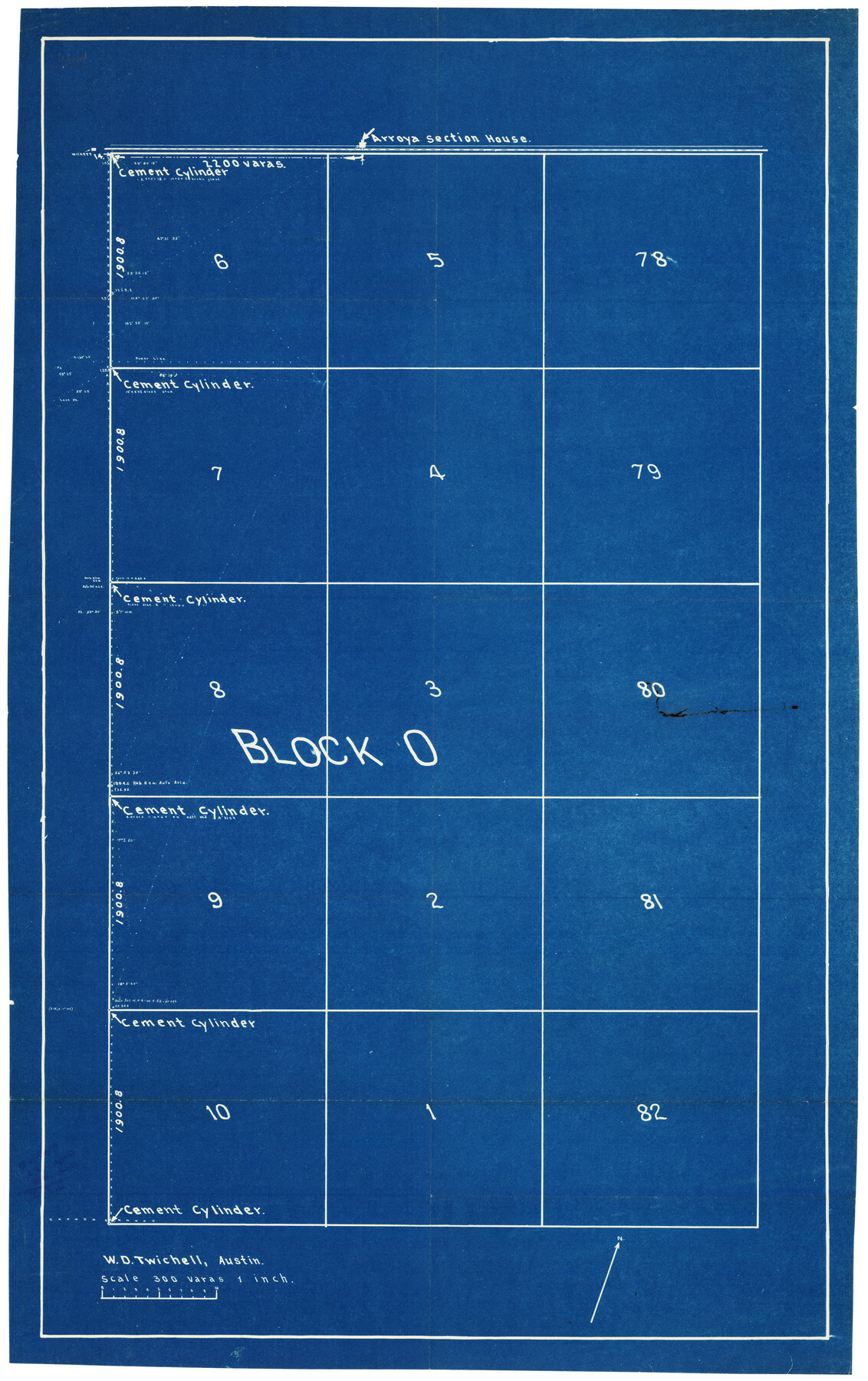 92804, [Block O], Twichell Survey Records