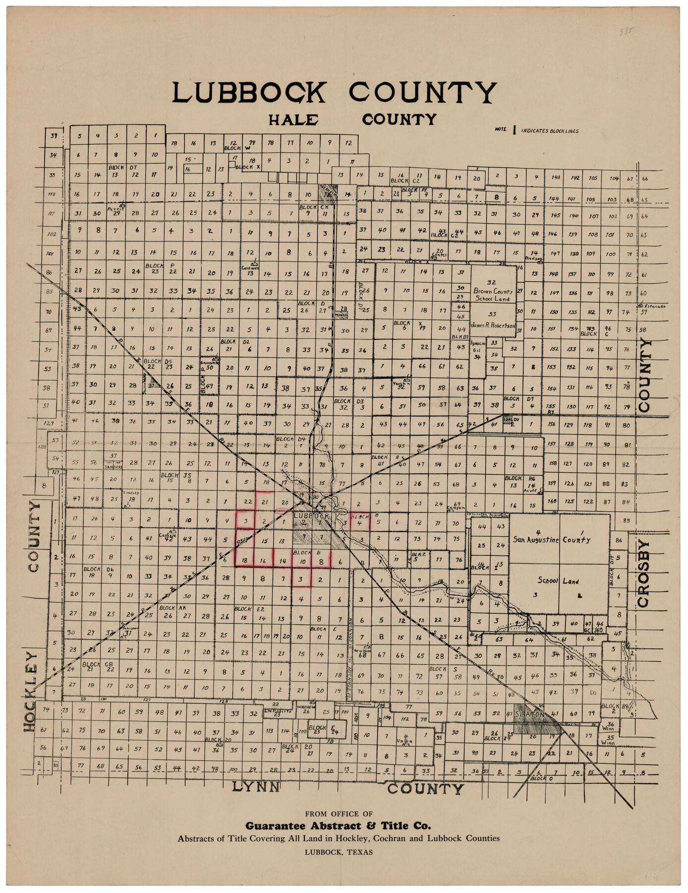 92807, Lubbock County, Twichell Survey Records