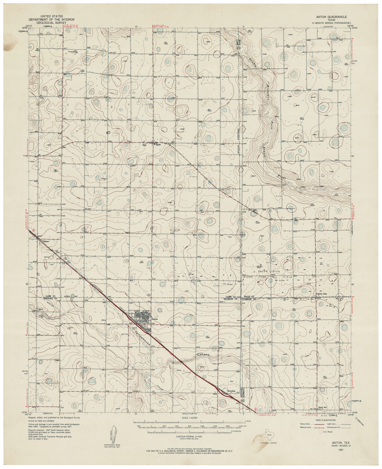 92814, Anton Quadrangle, Twichell Survey Records