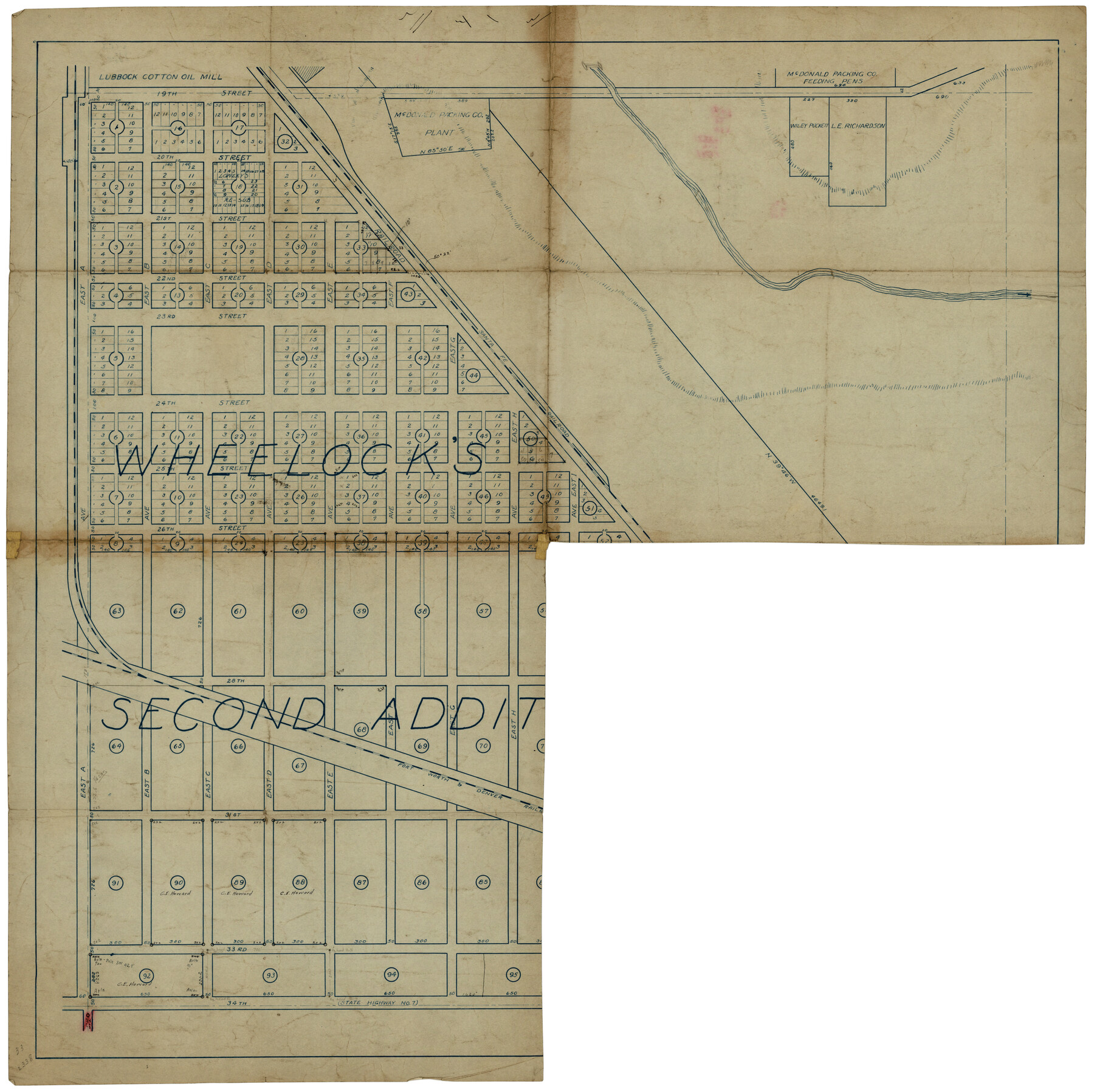 92820, Wheelock's Second Addit(ion), Twichell Survey Records