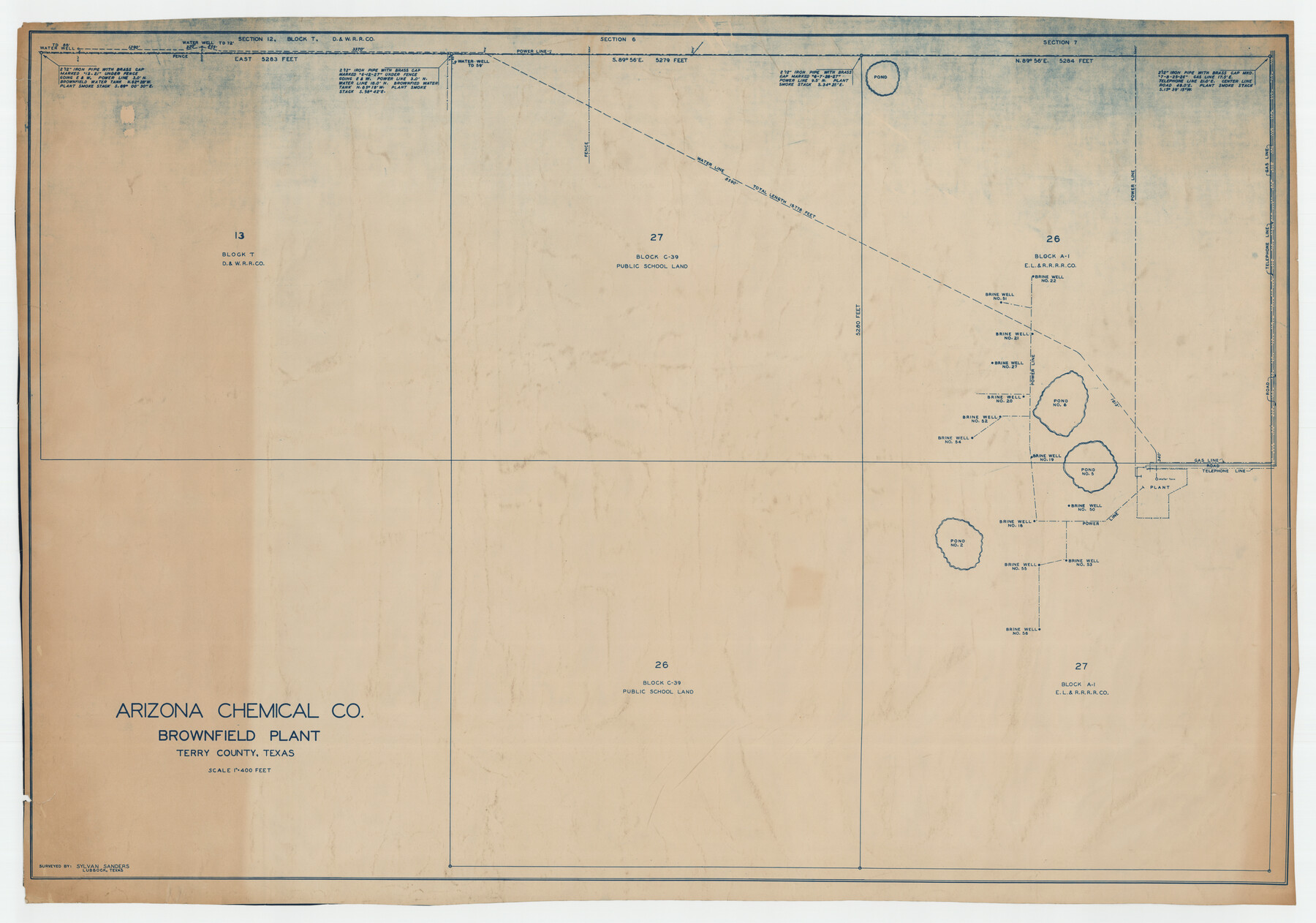 92892, Arizona Chemical Co. Brownfield Plant, Twichell Survey Records