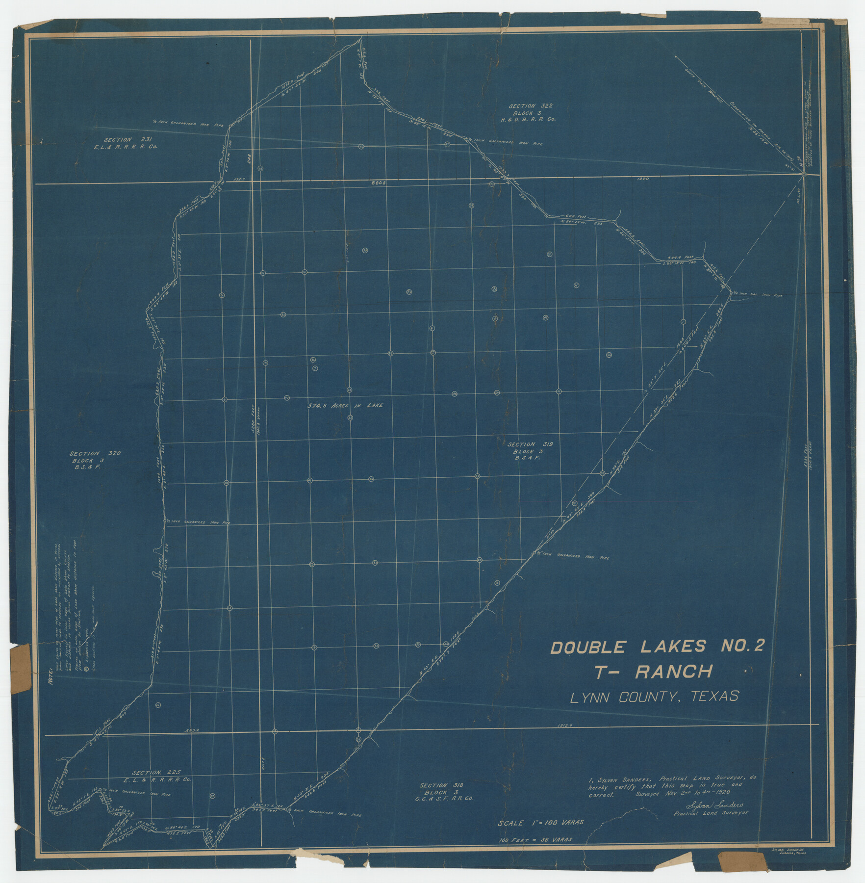 92894, Double Lakes No. 2, T-Ranch, Twichell Survey Records