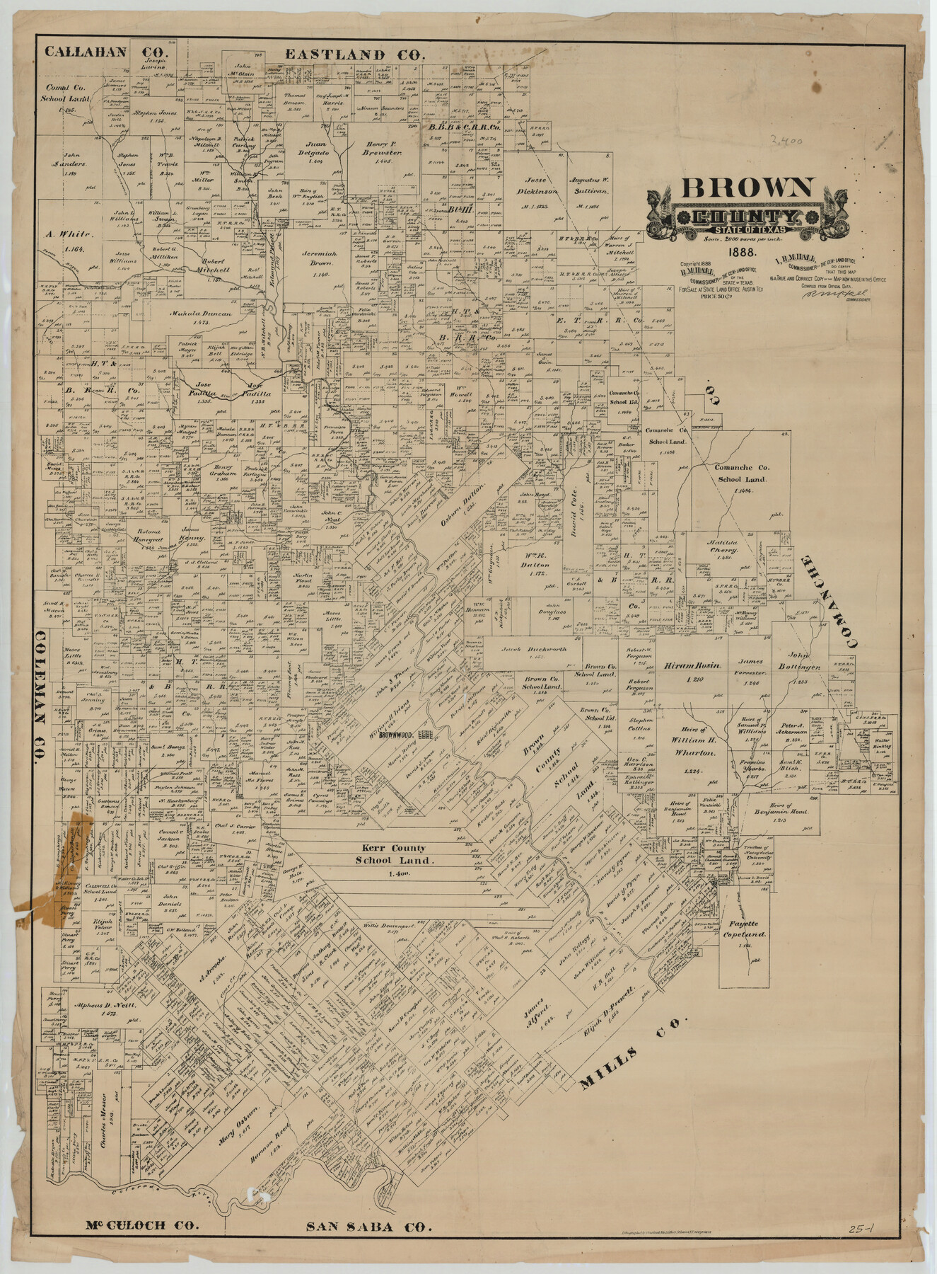 93037, Brown County, Twichell Survey Records