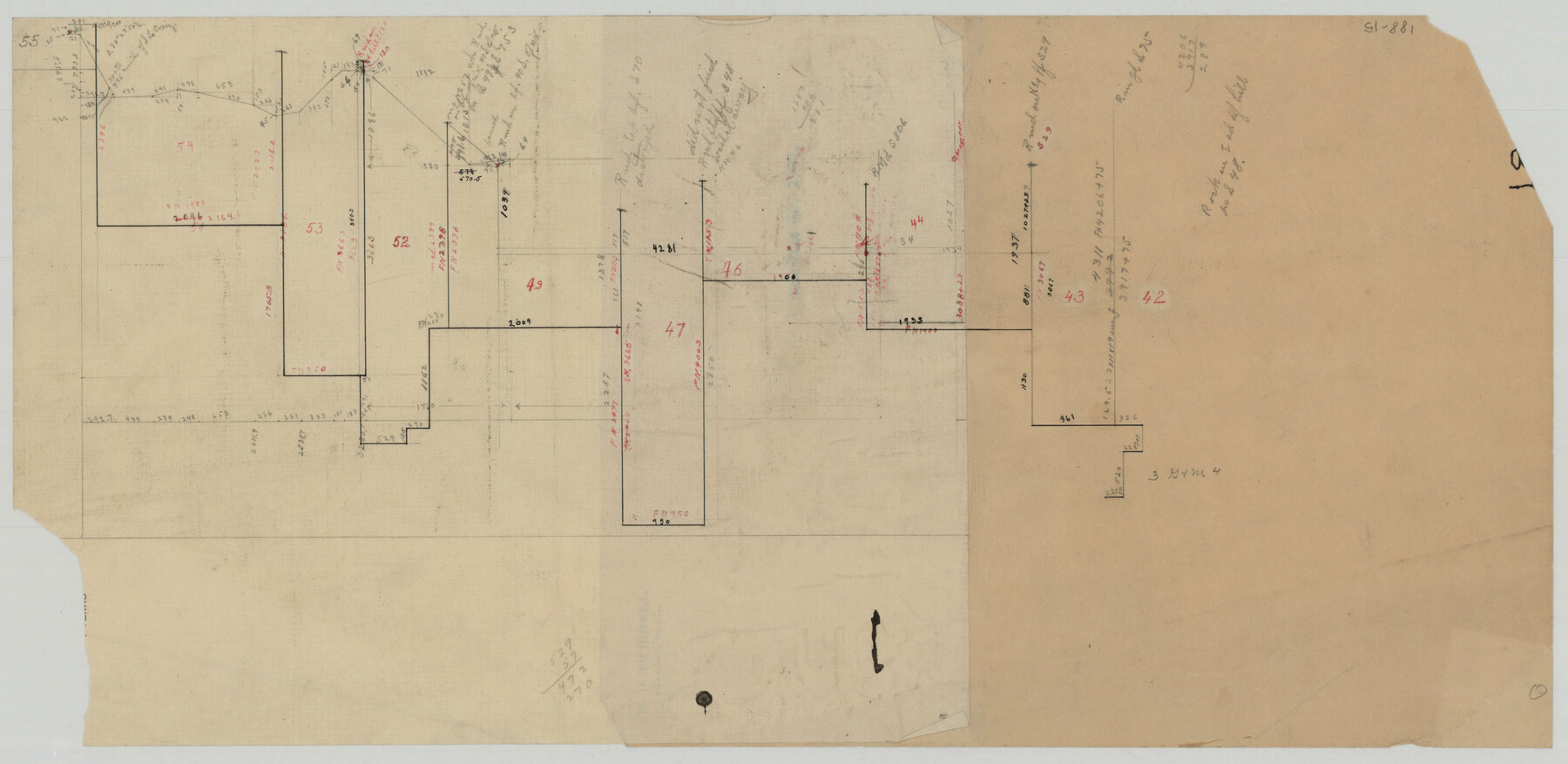 93061, [Sketch of part of G. & M. Block 5], Twichell Survey Records