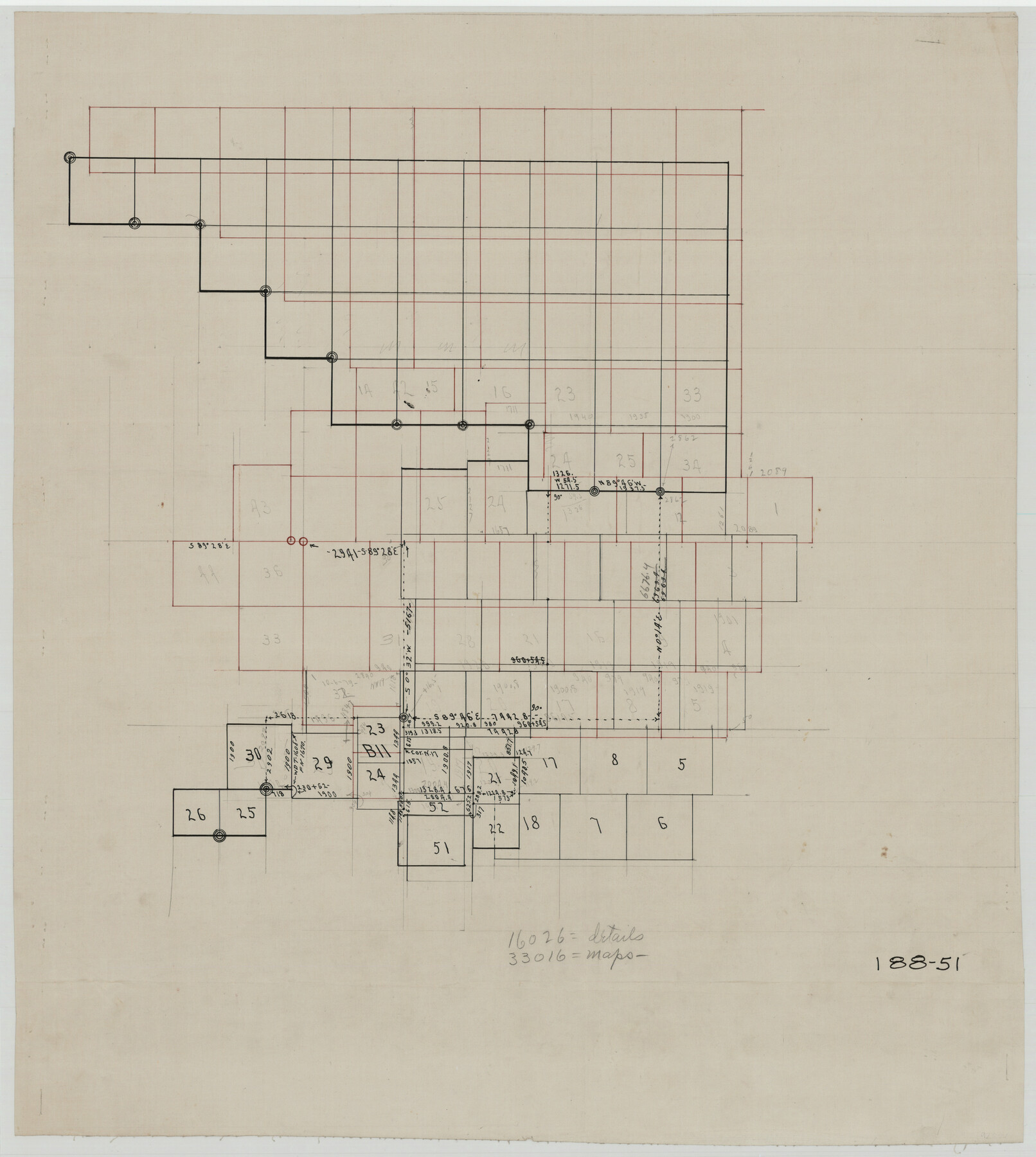 93063, [Block B11], Twichell Survey Records