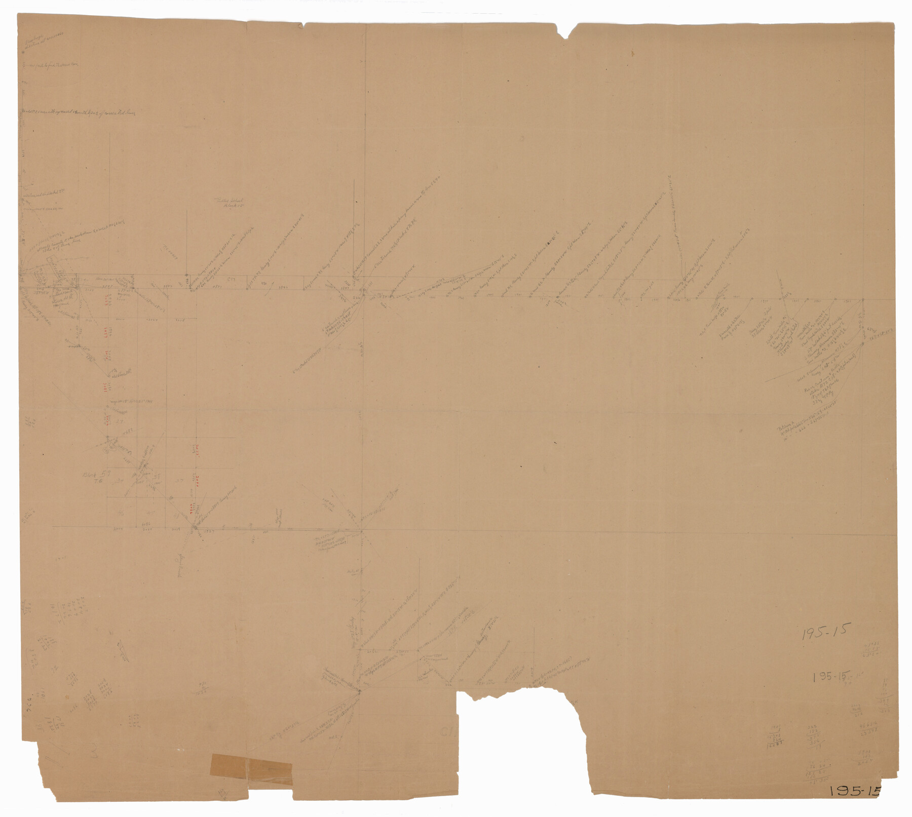 93067, [Connections of Blocks C-17, B-59, T6 and C-11], Twichell Survey Records