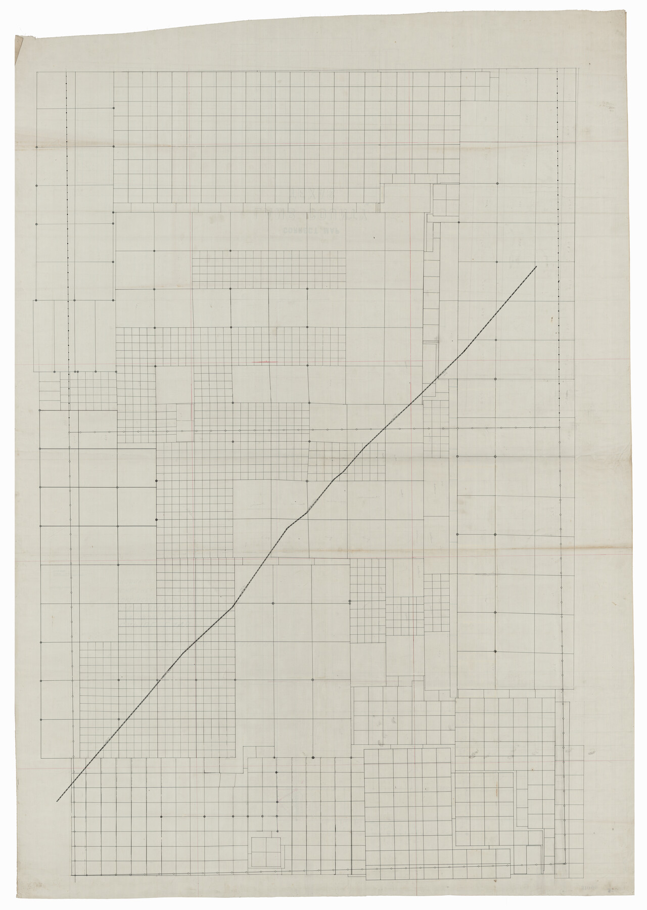 93140, Correct Map Lamb County (skeleton sketch), Twichell Survey Records