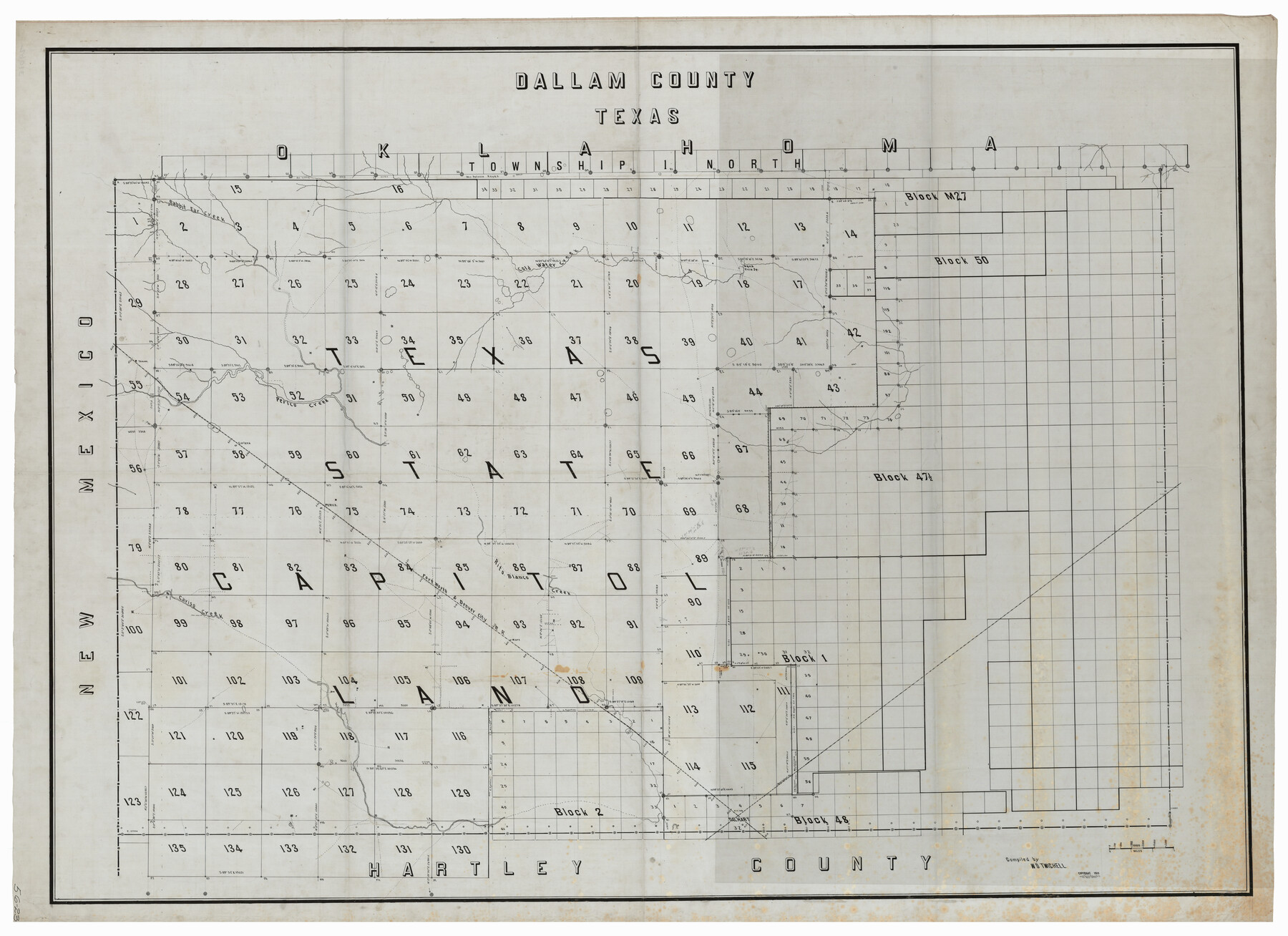 93155, Texas State Capitol Land, Twichell Survey Records