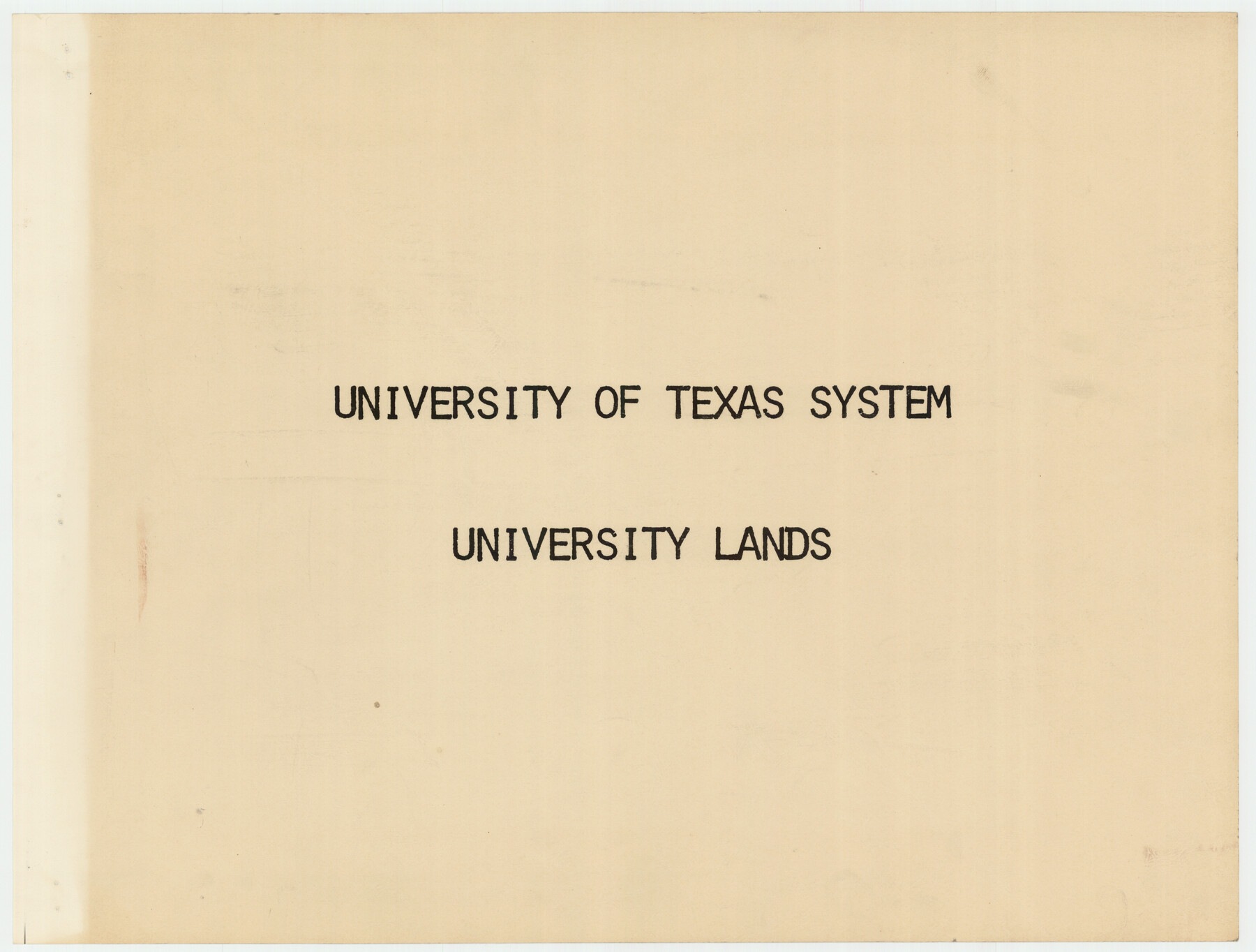 93233, University of Texas System University Lands, Twichell Survey Records
