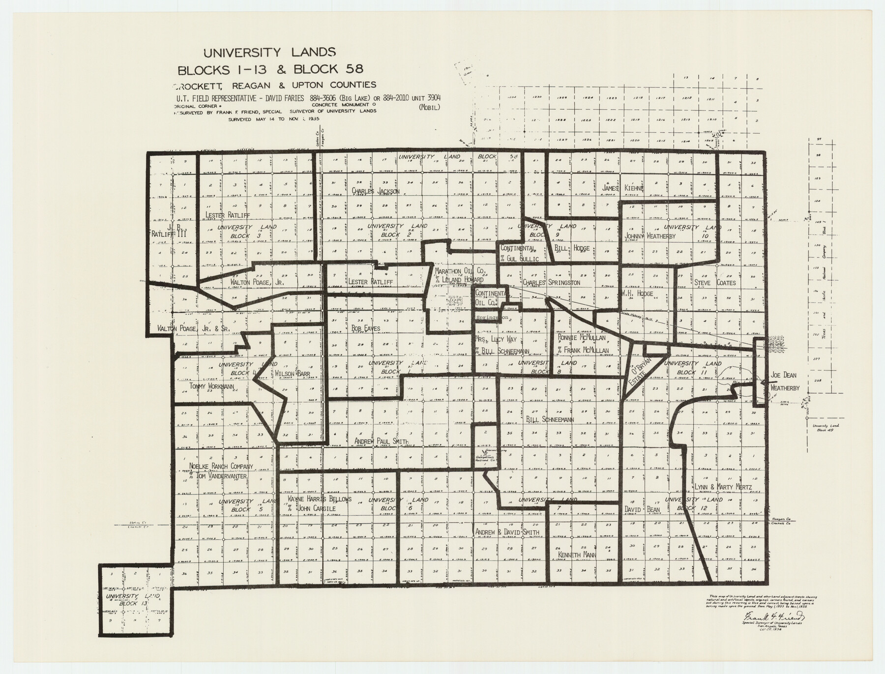 93236, University of Texas System University Lands, Twichell Survey Records