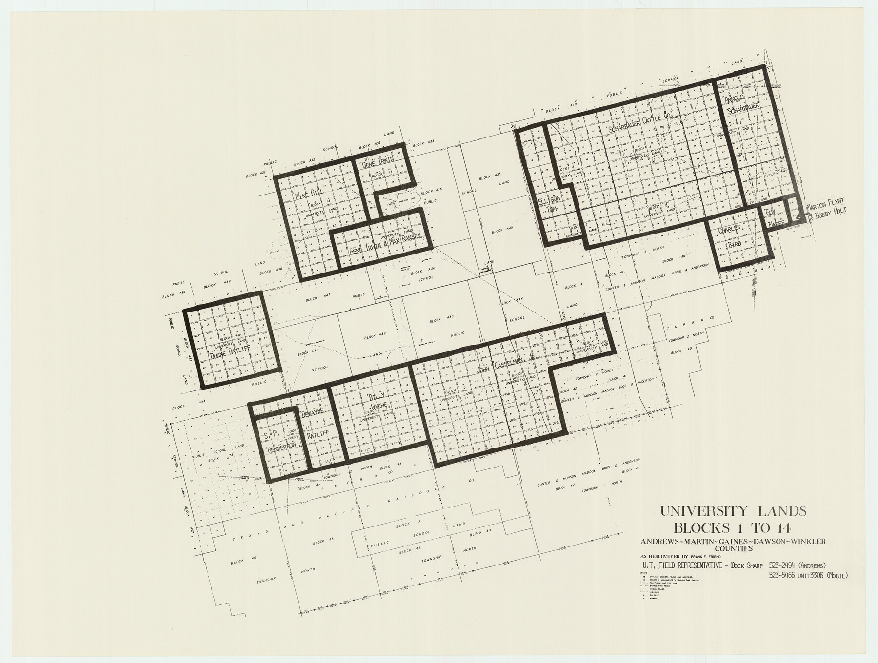 93238, University of Texas System University Lands, Twichell Survey Records