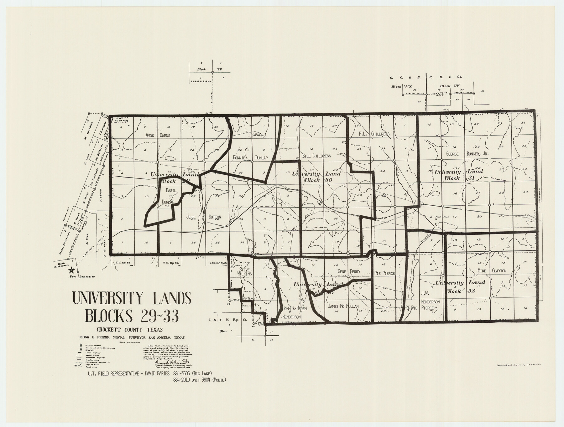 93239, University of Texas System University Lands, Twichell Survey Records