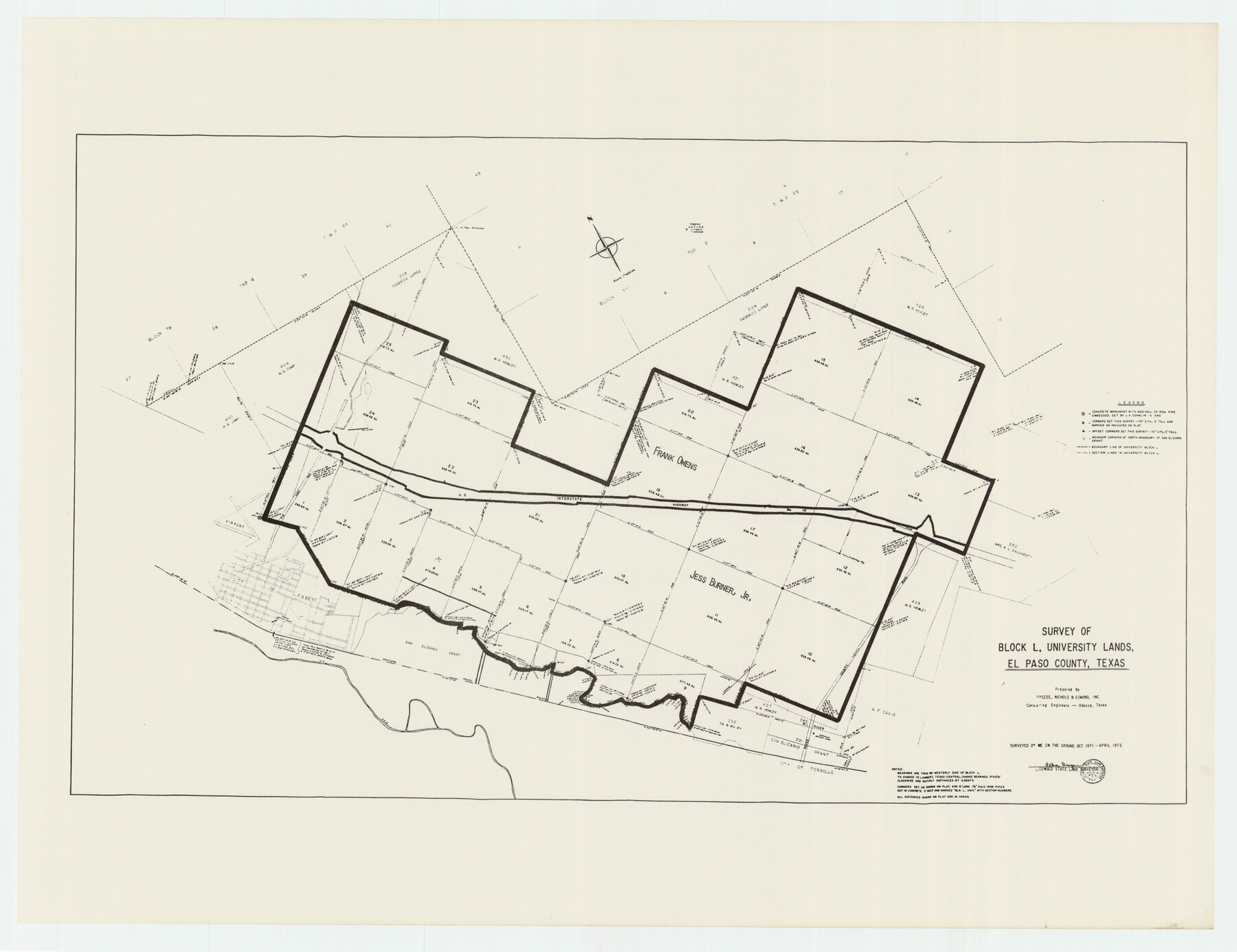 93250, University of Texas System University Lands, Twichell Survey Records