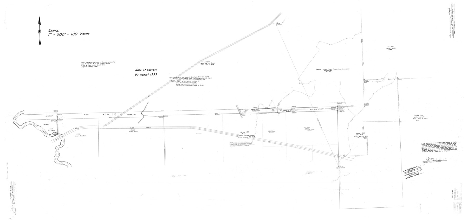 9328, Angelina County Rolled Sketch 5, General Map Collection
