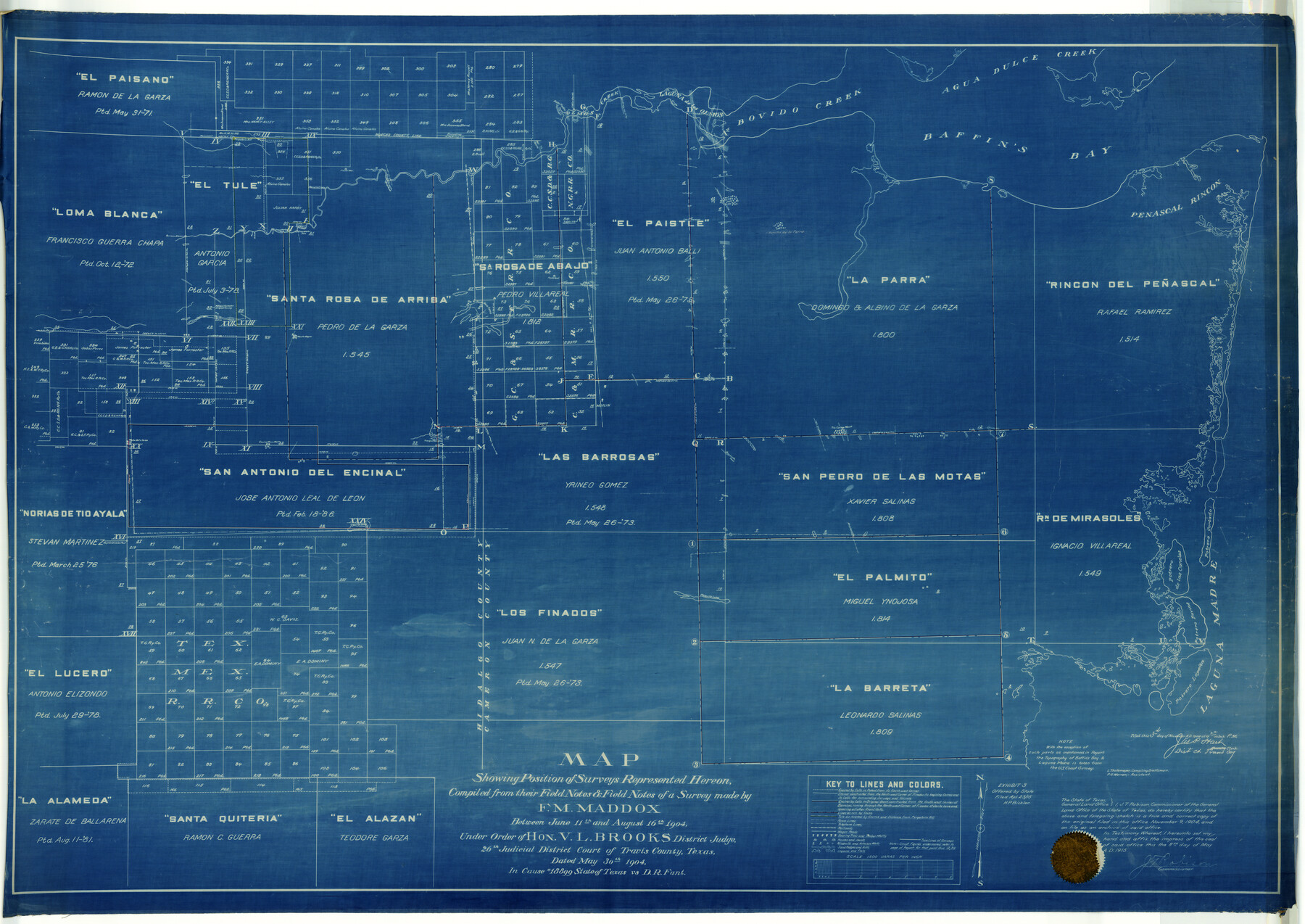 9332, Kenedy County Rolled Sketch 4A, General Map Collection