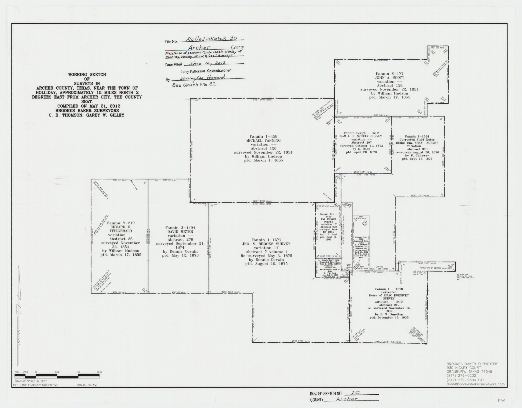 93326, Archer County Rolled Sketch 10, General Map Collection