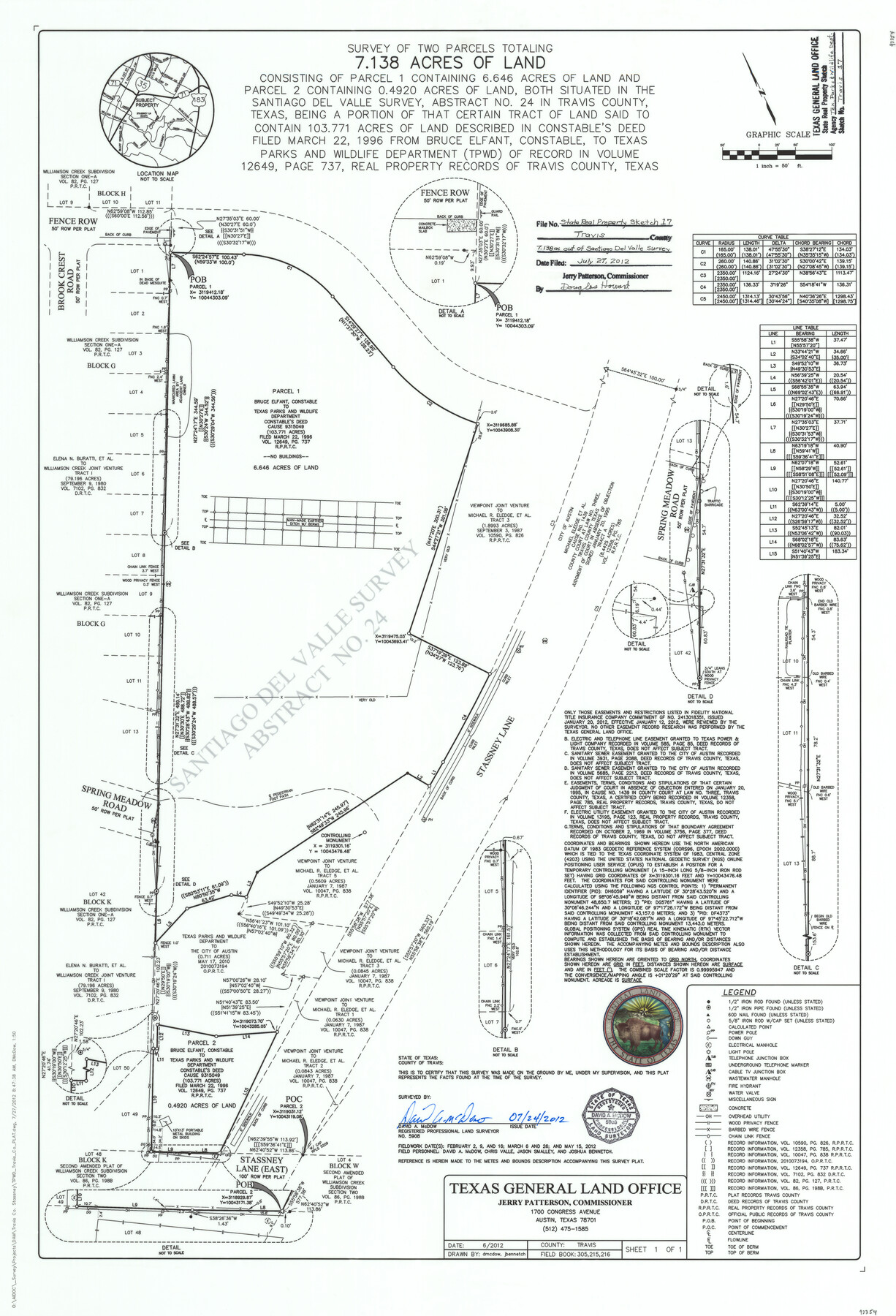 93354, Travis County State Real Property Sketch 17, General Map Collection