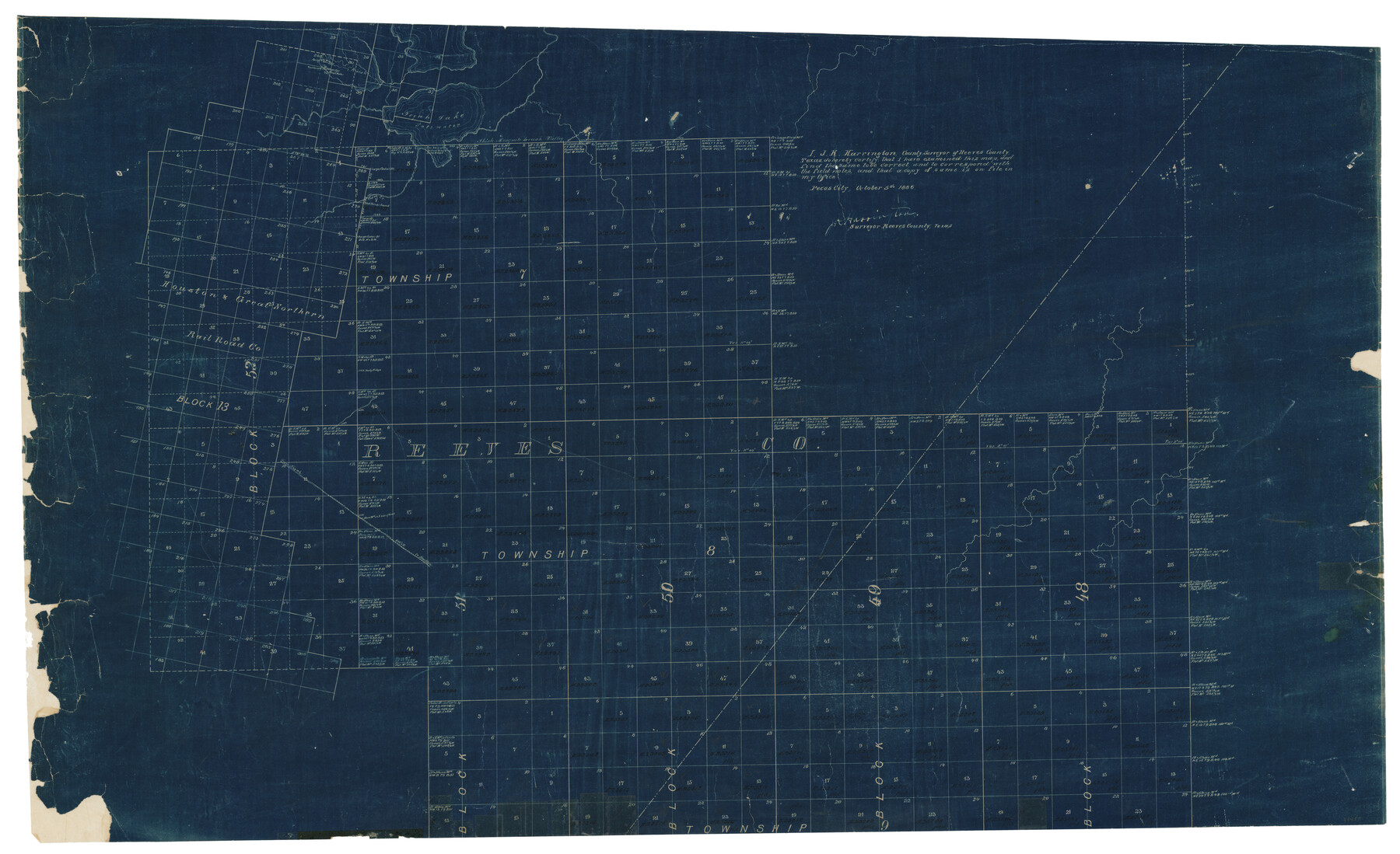 93455, Pecos County Rolled Sketch 22, General Map Collection