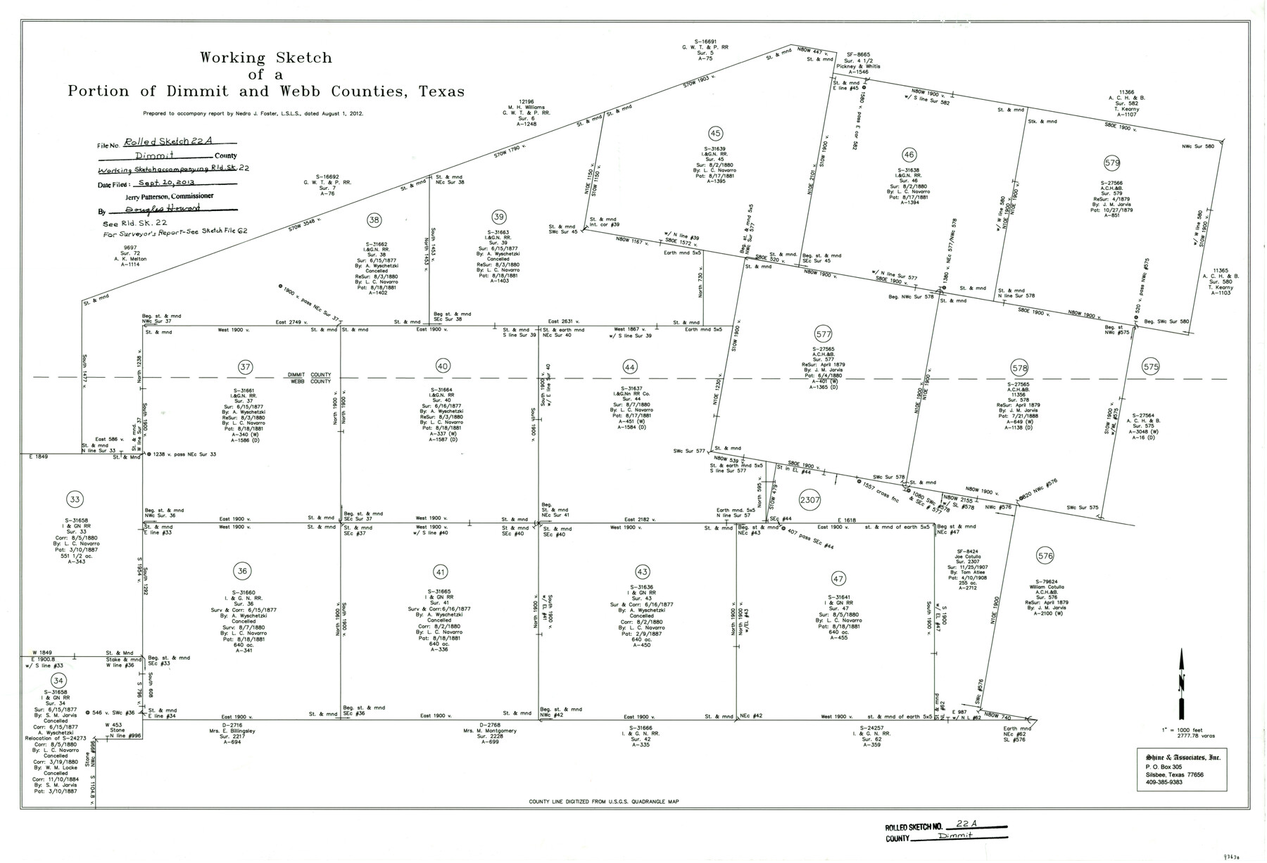 93630, Dimmit County Rolled Sketch 22A, General Map Collection