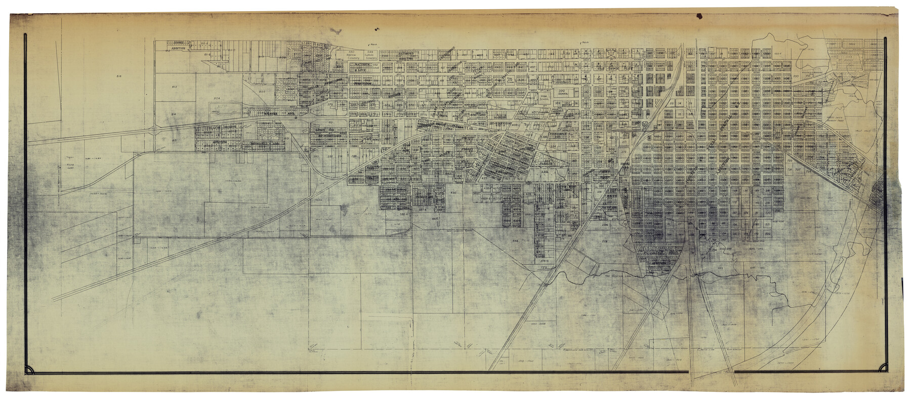 93674, Map of the City of Corsicana (Navarro County) Texas, General Map Collection
