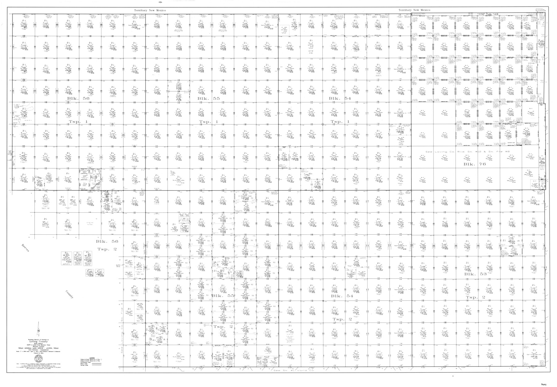 93681, Loving County Working Sketch 26, General Map Collection