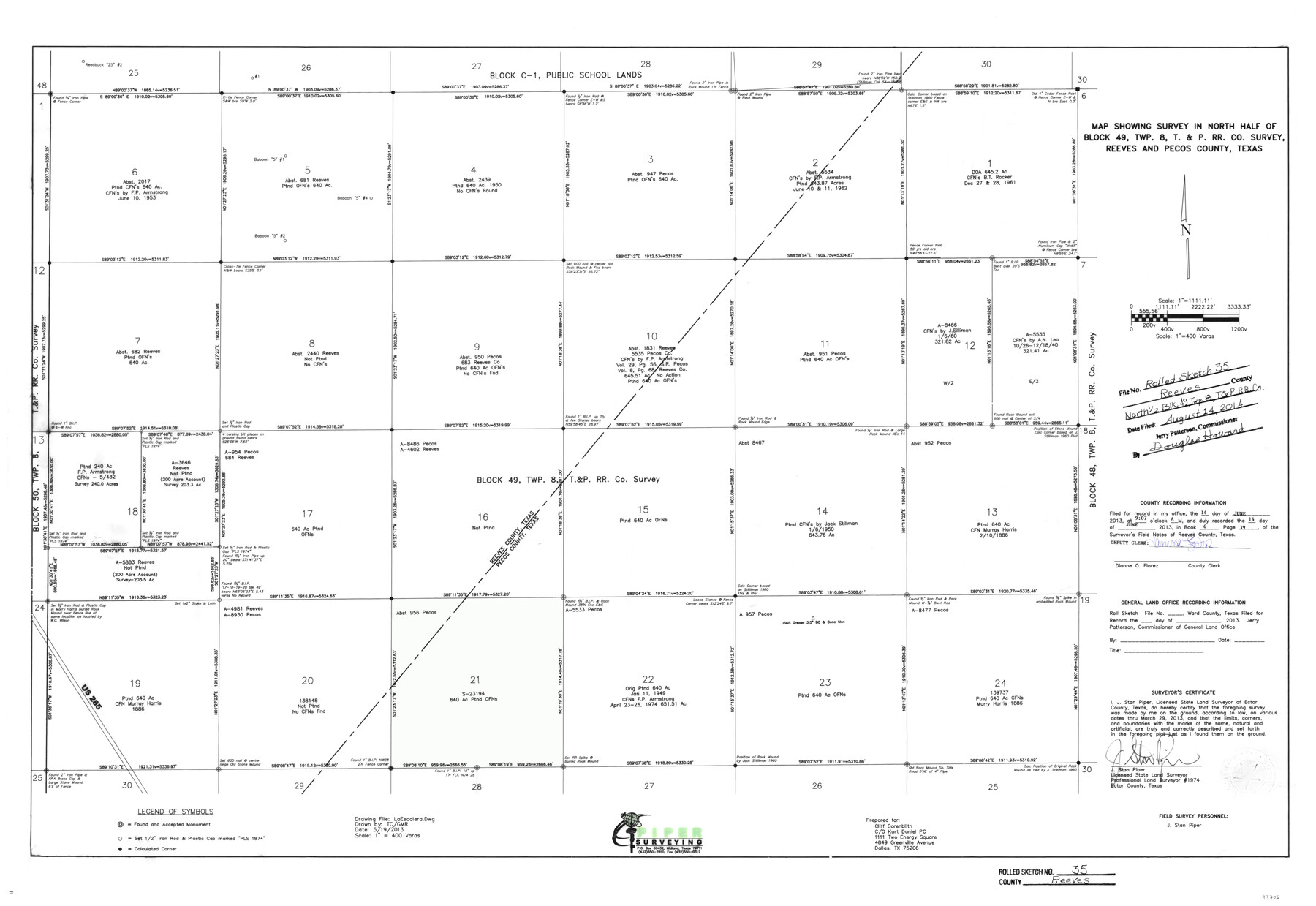 93706, Reeves County Rolled Sketch 35, General Map Collection