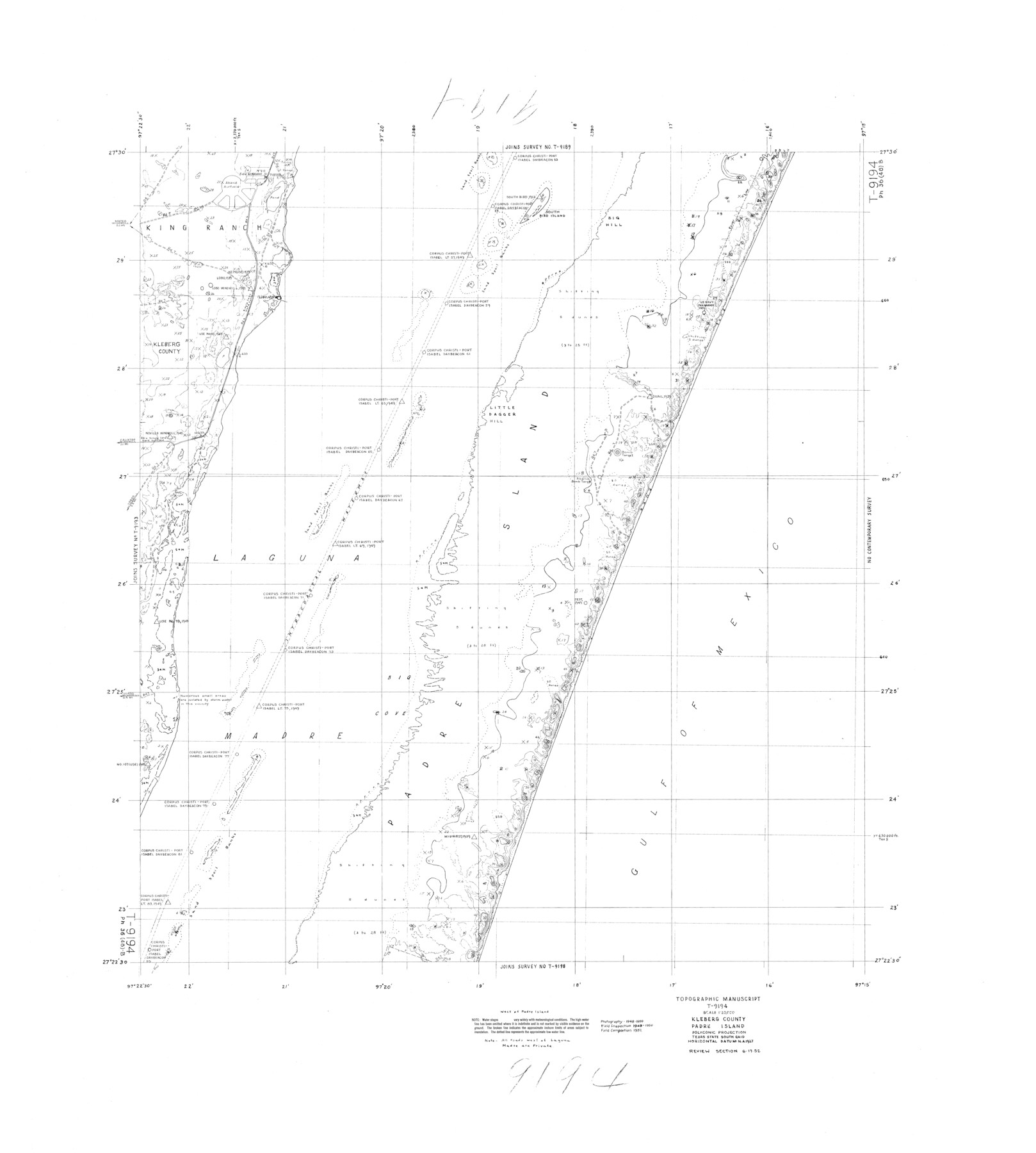 9371, Kleberg County Rolled Sketch 10-12, General Map Collection