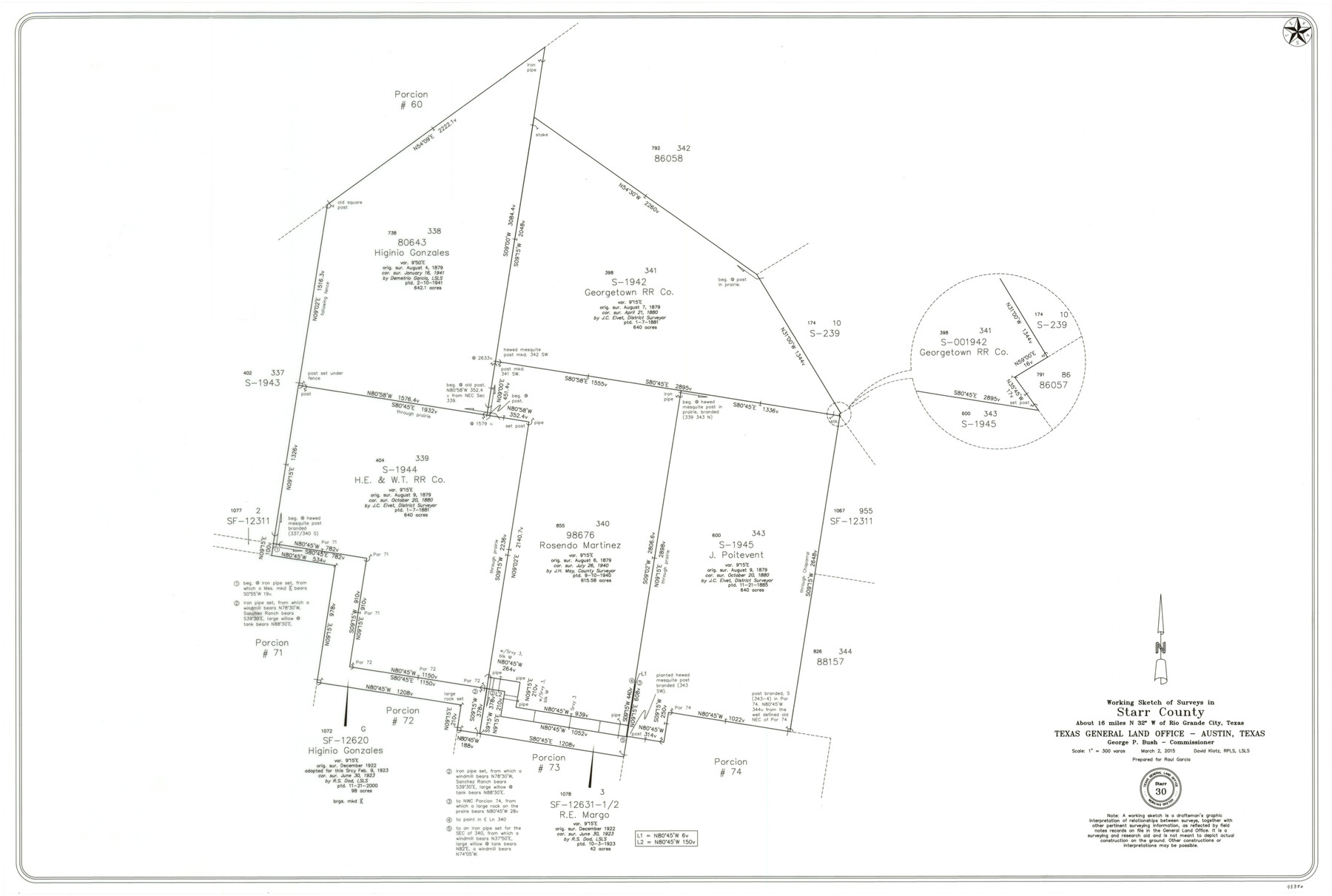 93750, Starr County Working Sketch 30, General Map Collection