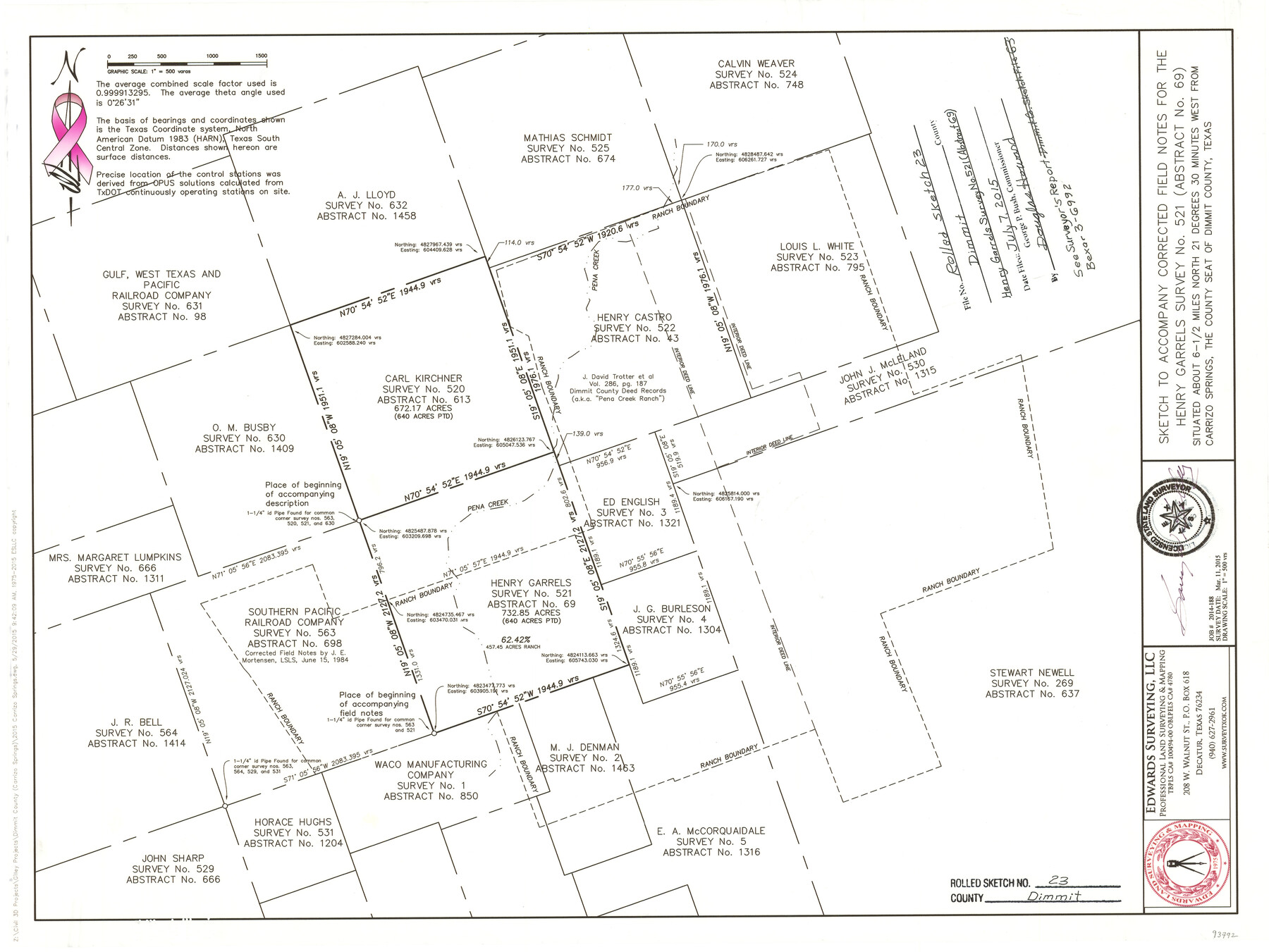 93792, Dimmit County Rolled Sketch 23, General Map Collection