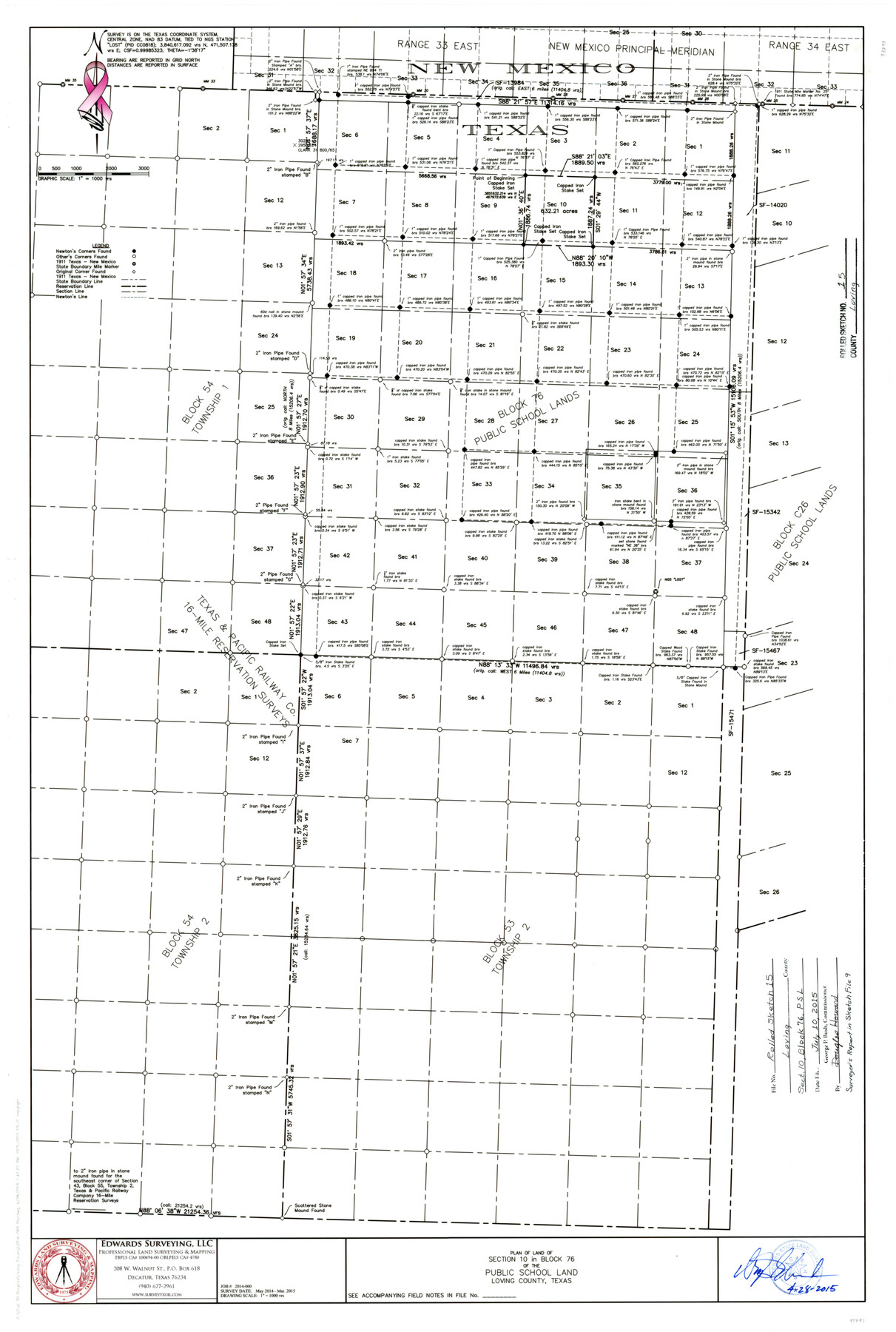 93793, Loving County Rolled Sketch 15, General Map Collection