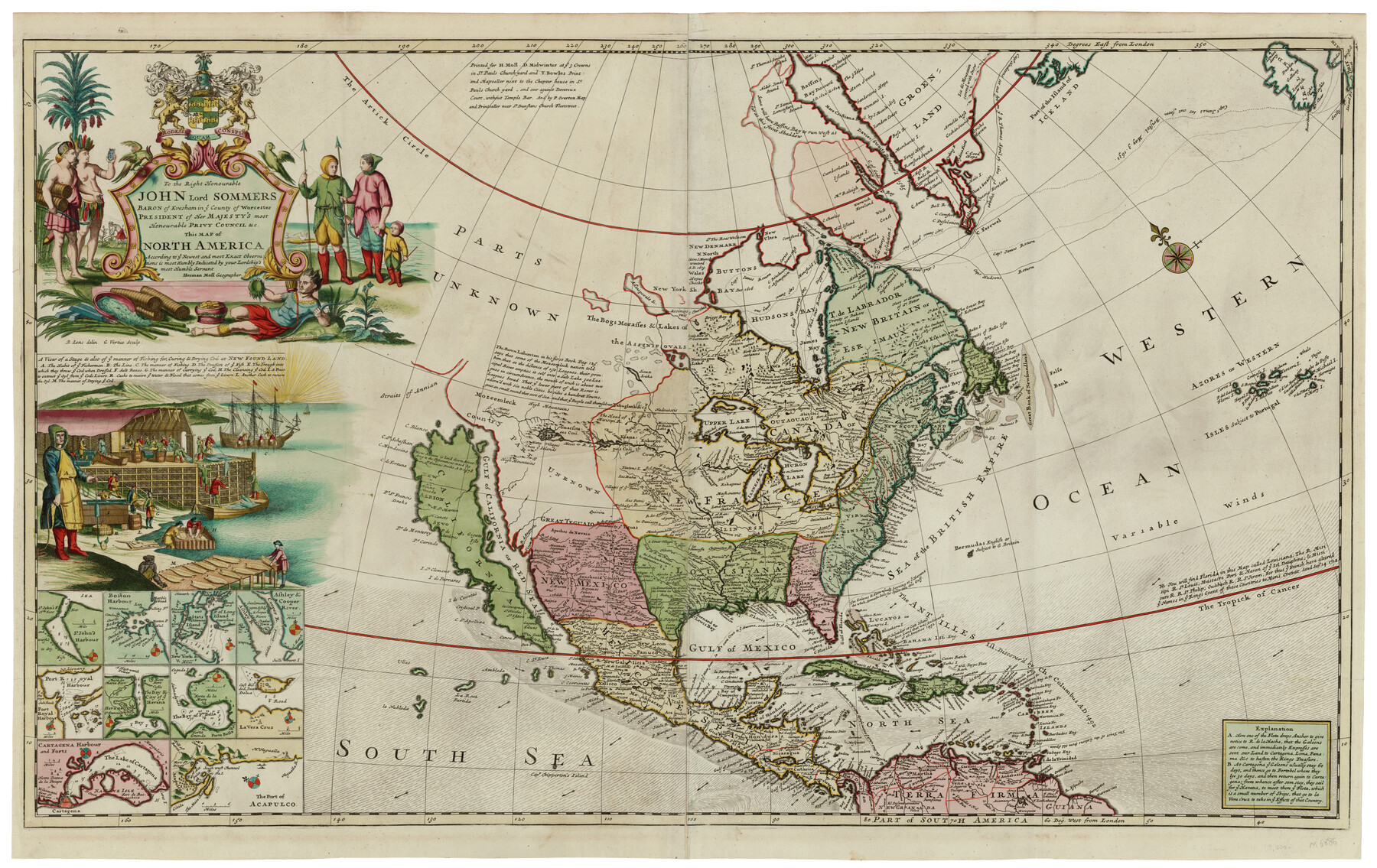 93823, Map of North America, Holcomb Map Collection
