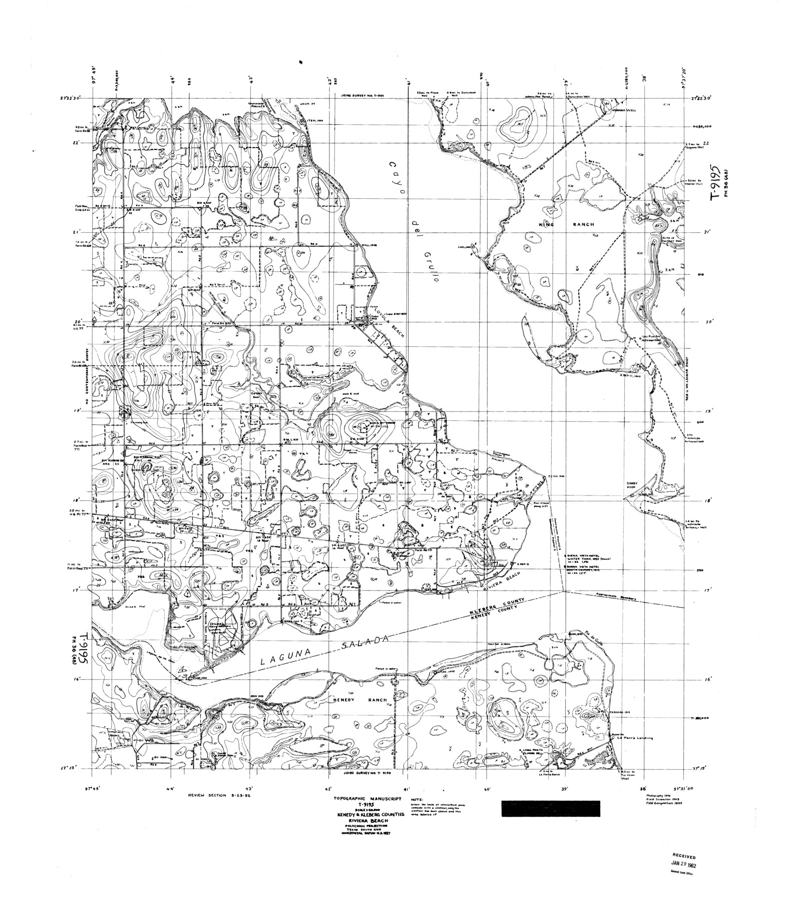 9391, Kleberg County Rolled Sketch 10-13, General Map Collection