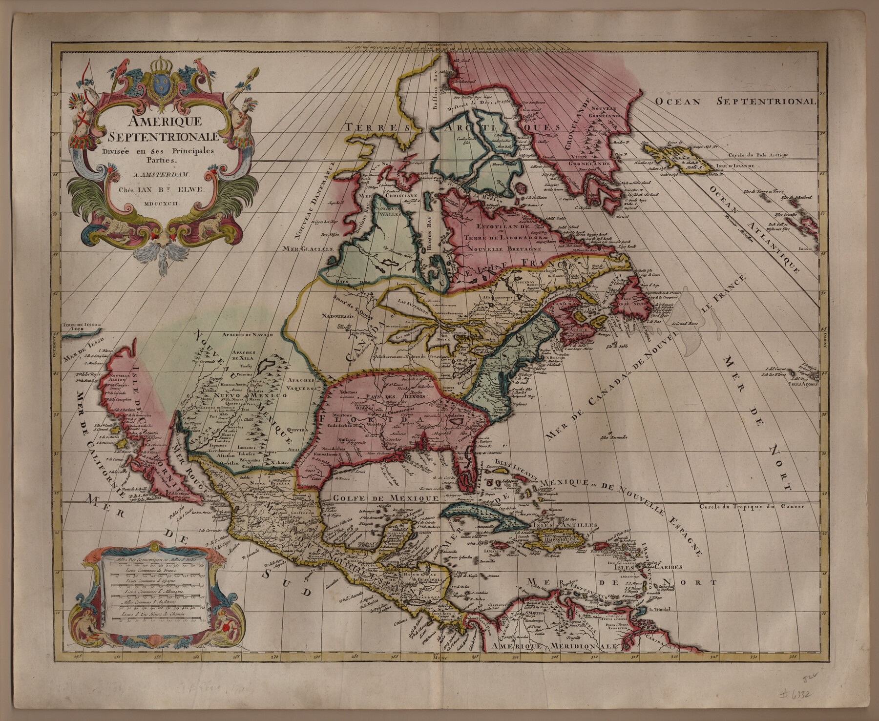 93916, Amerique Septentrionale divisée en ses principales parties, Holcomb Digital Map Collection
