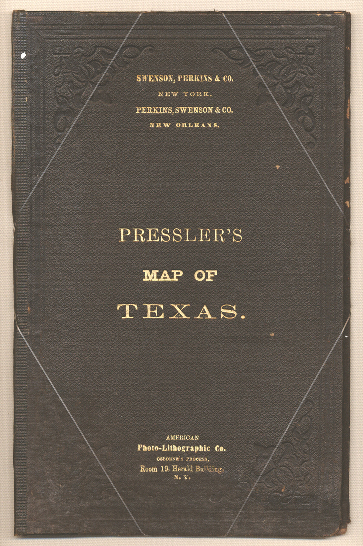 93920, Pressler's Map of Texas, Holcomb Digital Map Collection