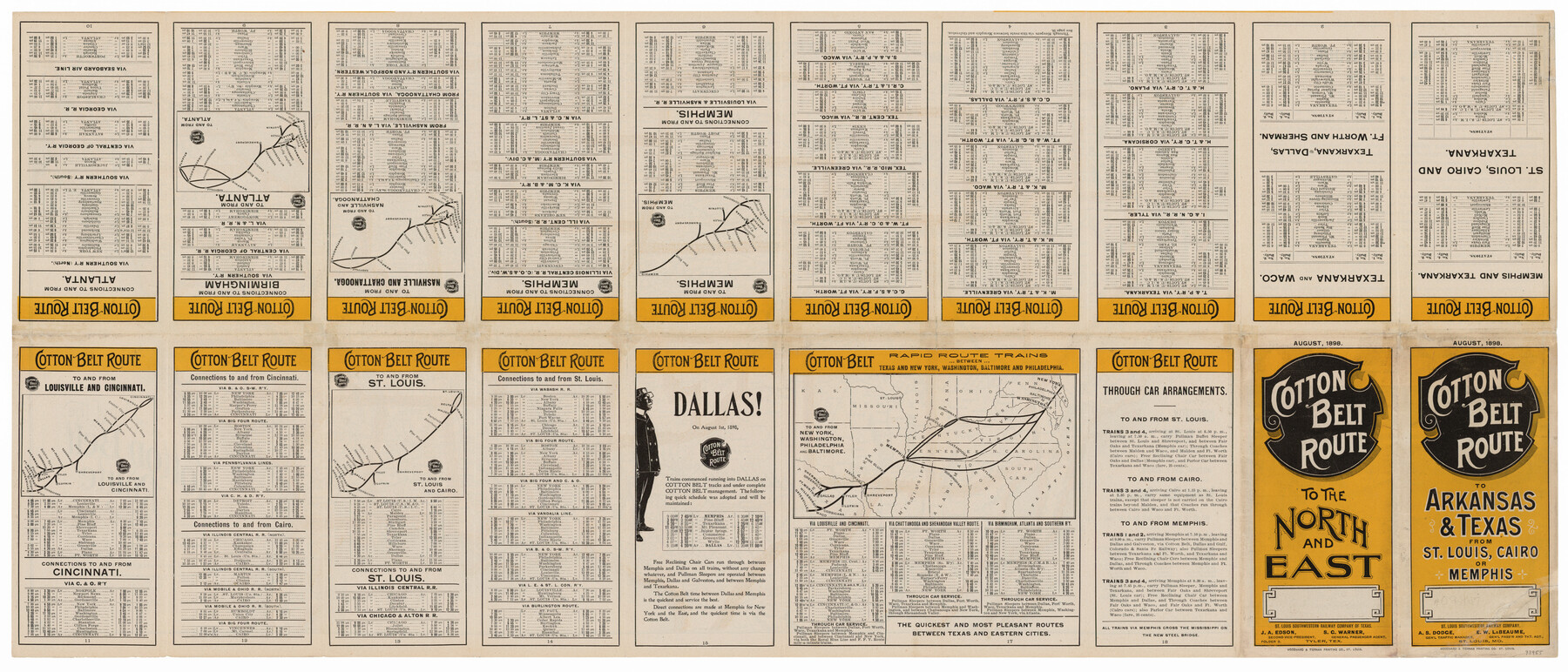Cotton Belt Railroad: Map, History, Logo, Locomotive Rosters
