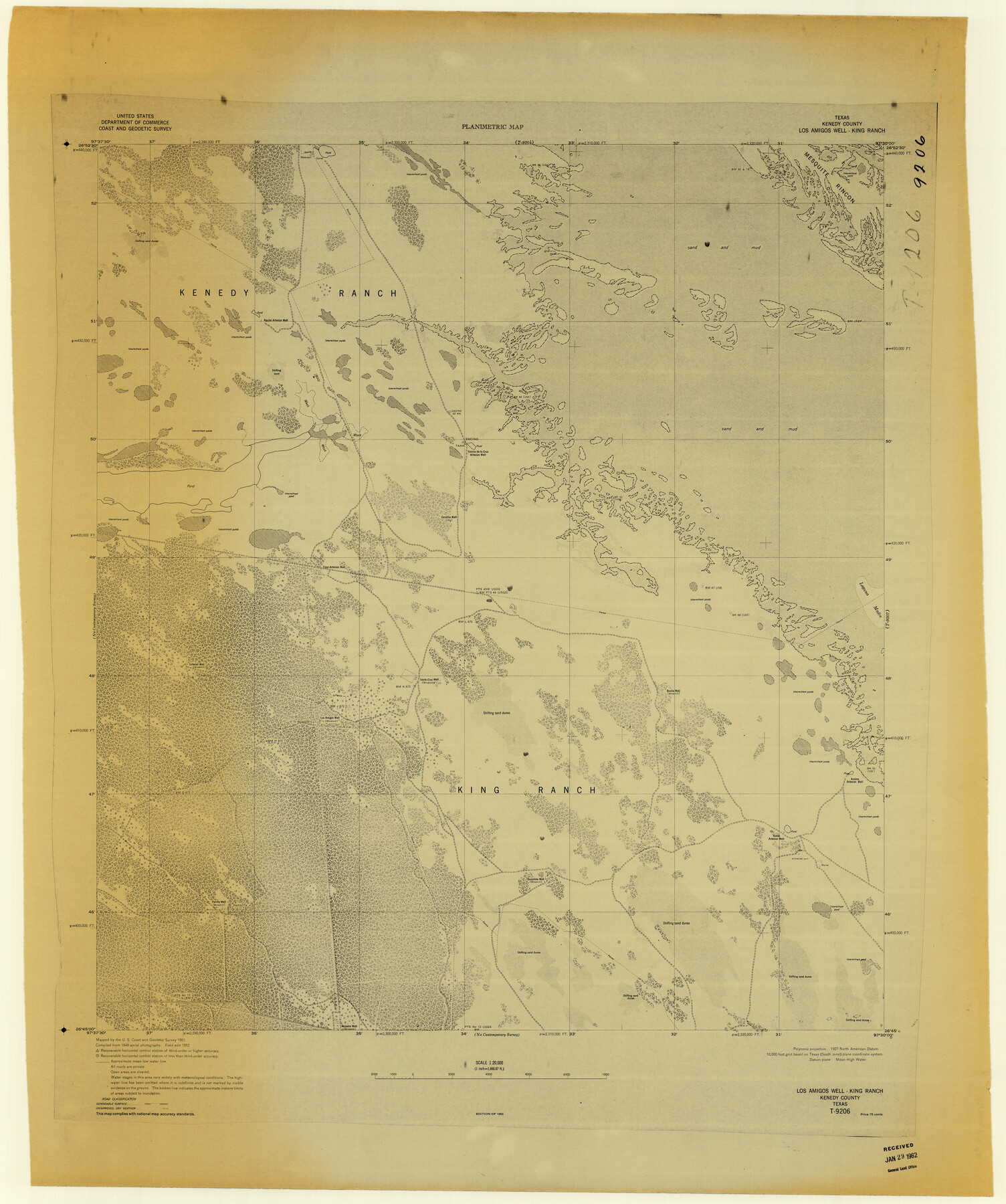 9396, Kleberg County Rolled Sketch 10-23, General Map Collection