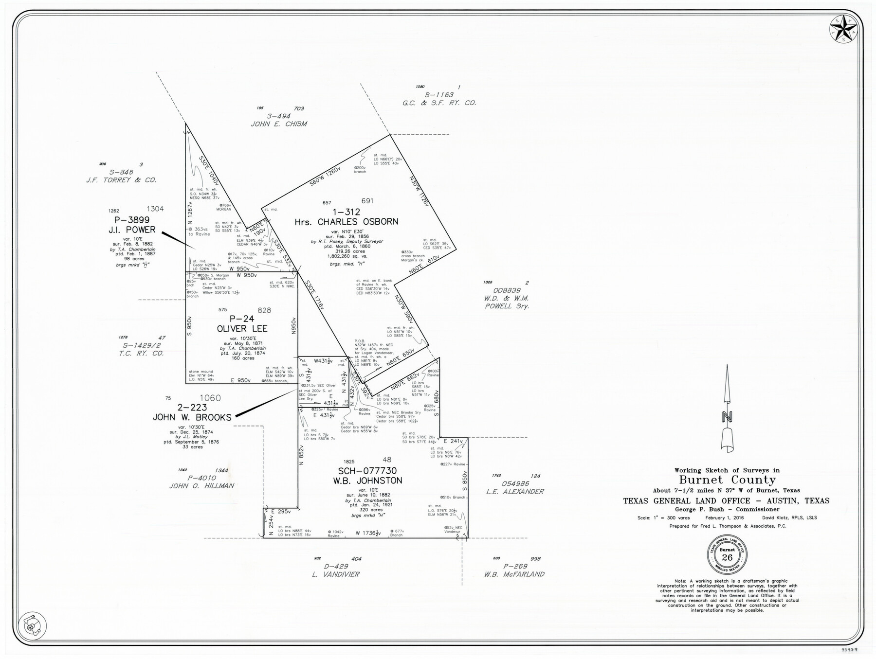 93979, Burnet County Working Sketch 26, General Map Collection