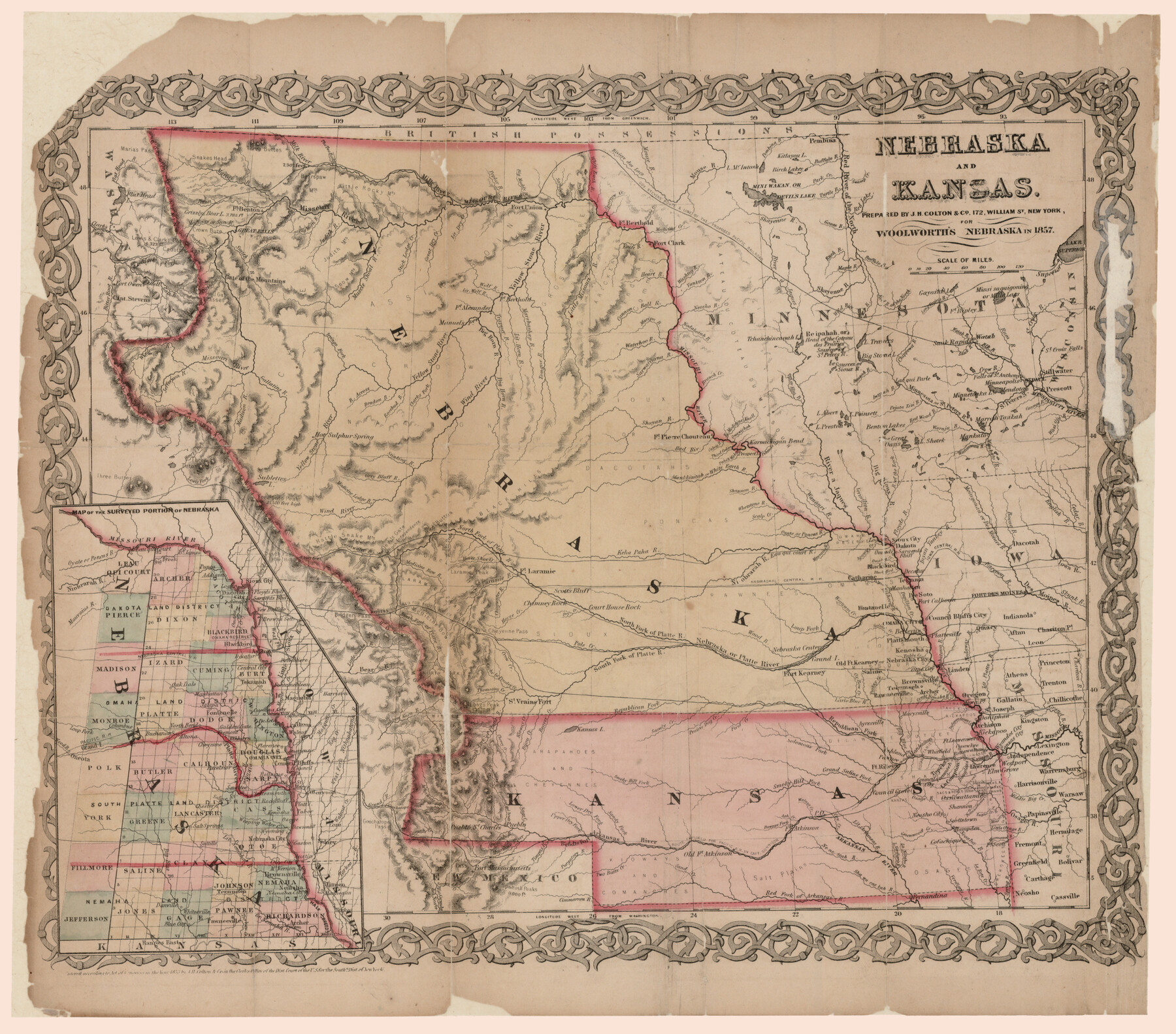 93997, Nebraska and Kansas, Rees-Jones Digital Map Collection